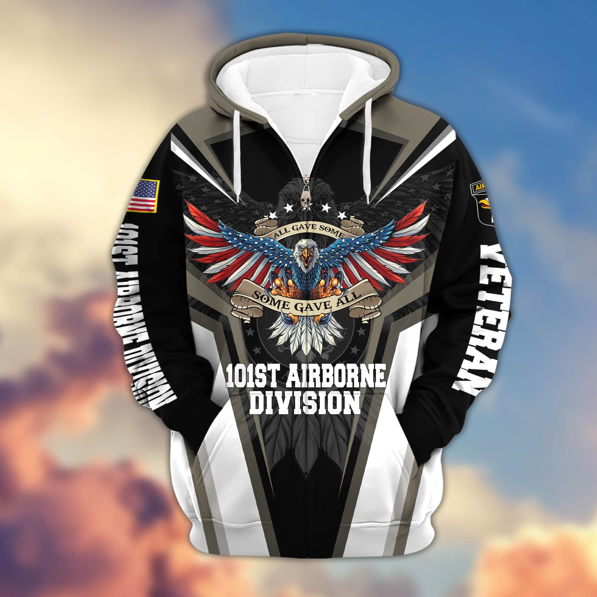 101st Airborne Division Zip Hoodie, Gifts For Dad, For Husband VPVC602903