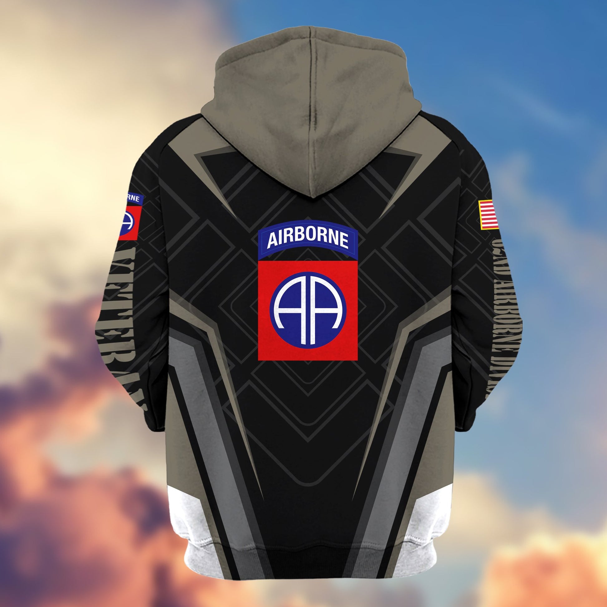 Premium 82nd Airborne Division Zip Hoodie, Gifts For Veterans Day, Father's Day VPVC603002