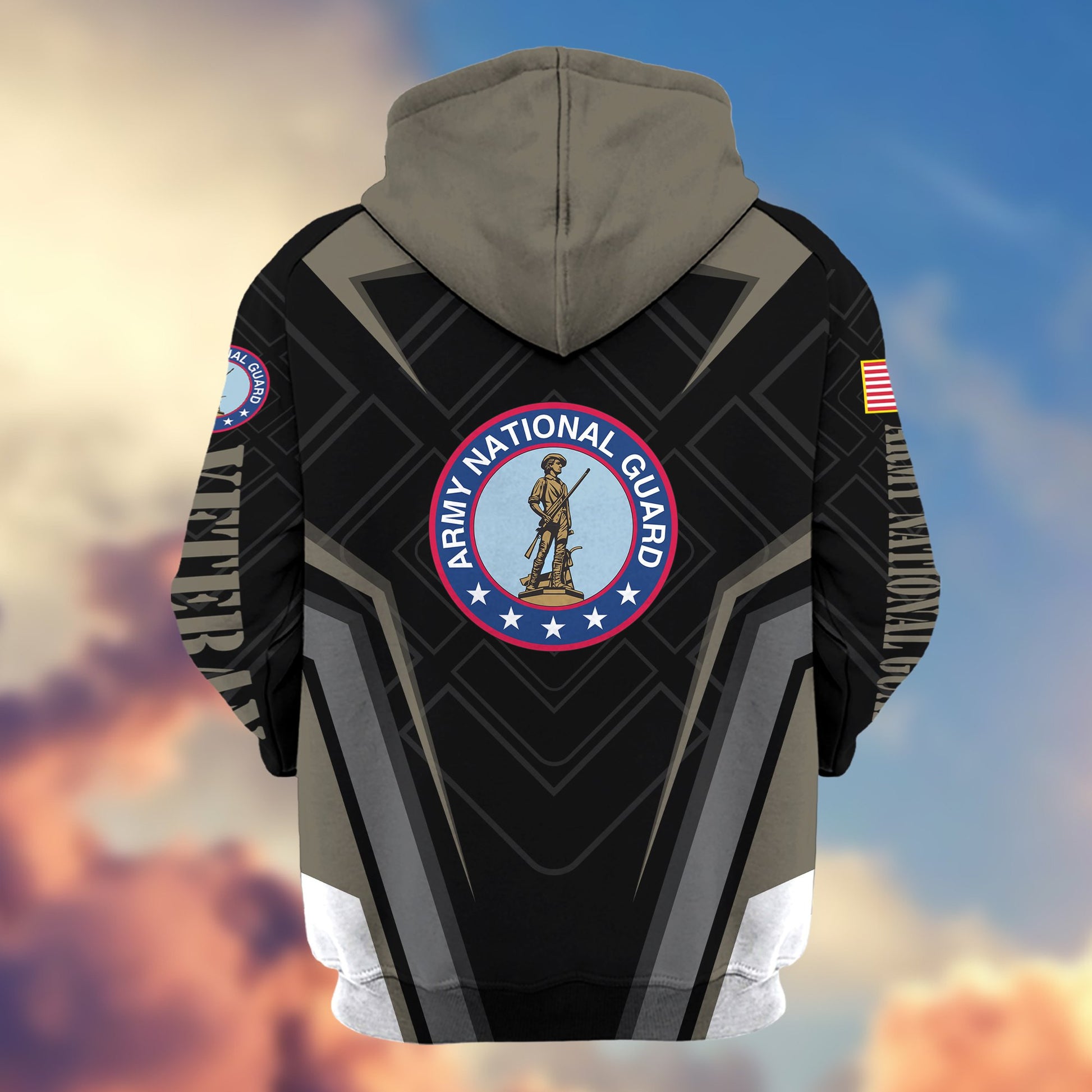 Premium Army National Guard Veteran Zip Hoodie, Gifts For Veterans Day, Father's Day VPVC603004