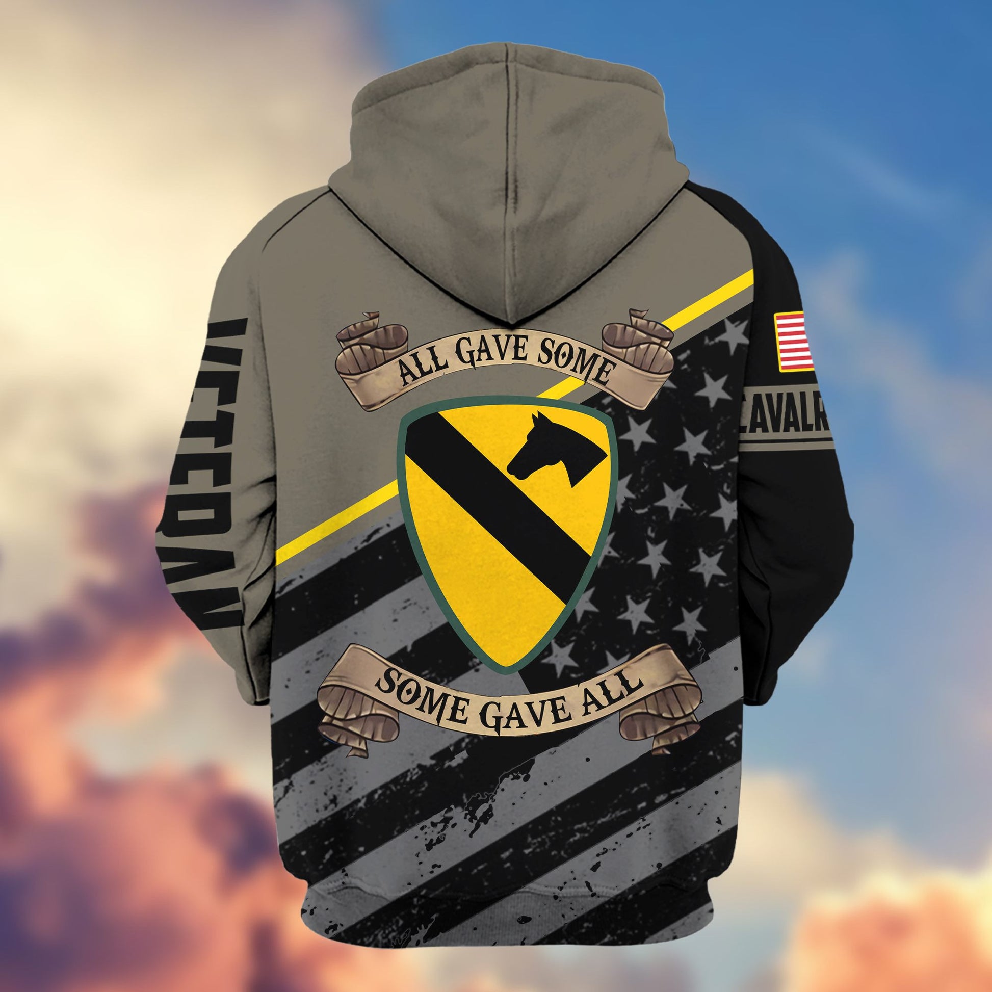 Premium 1st Cavalry Division Veteran Zip Hoodie VPVC603101