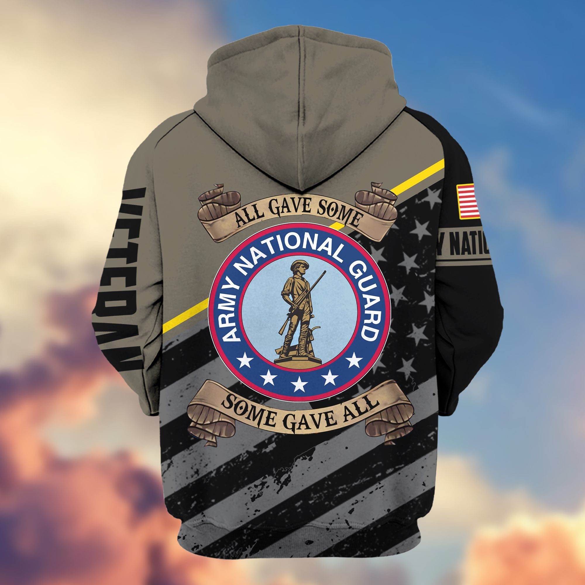Premium Army National Guard Veteran Zip Hoodie VPVC603104