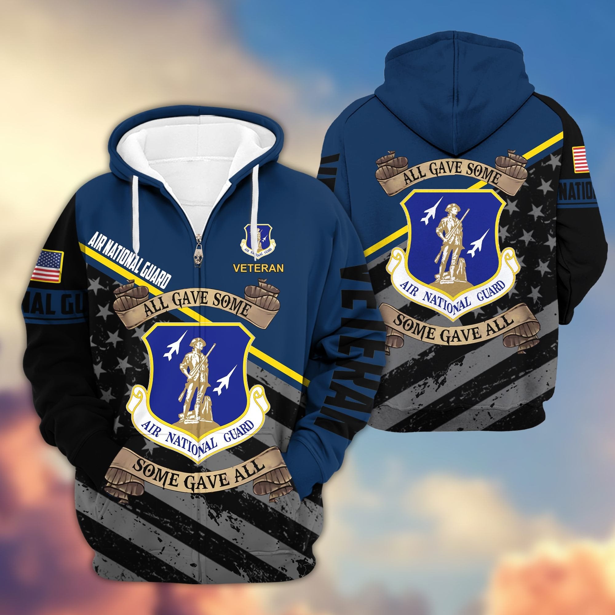Premium Air National Guard Veteran Zip Hoodie VPVC603105
