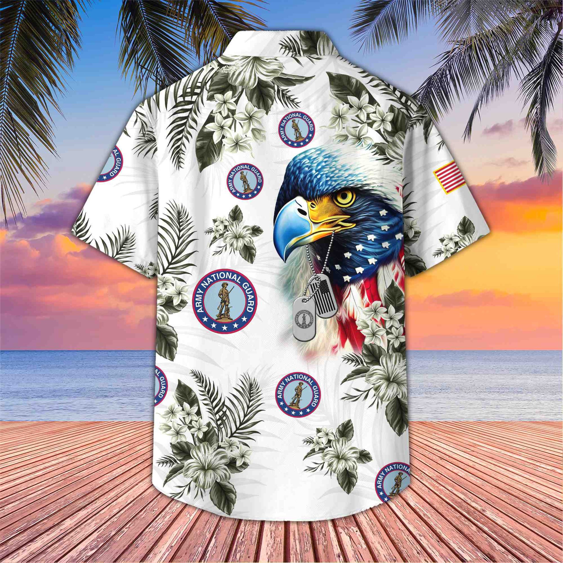 Premium Army National Guard Veteran Hawaiian Shirt With Pocket, Gifts for US Veteran, Gifts For Dad, For Husband VPVC501404