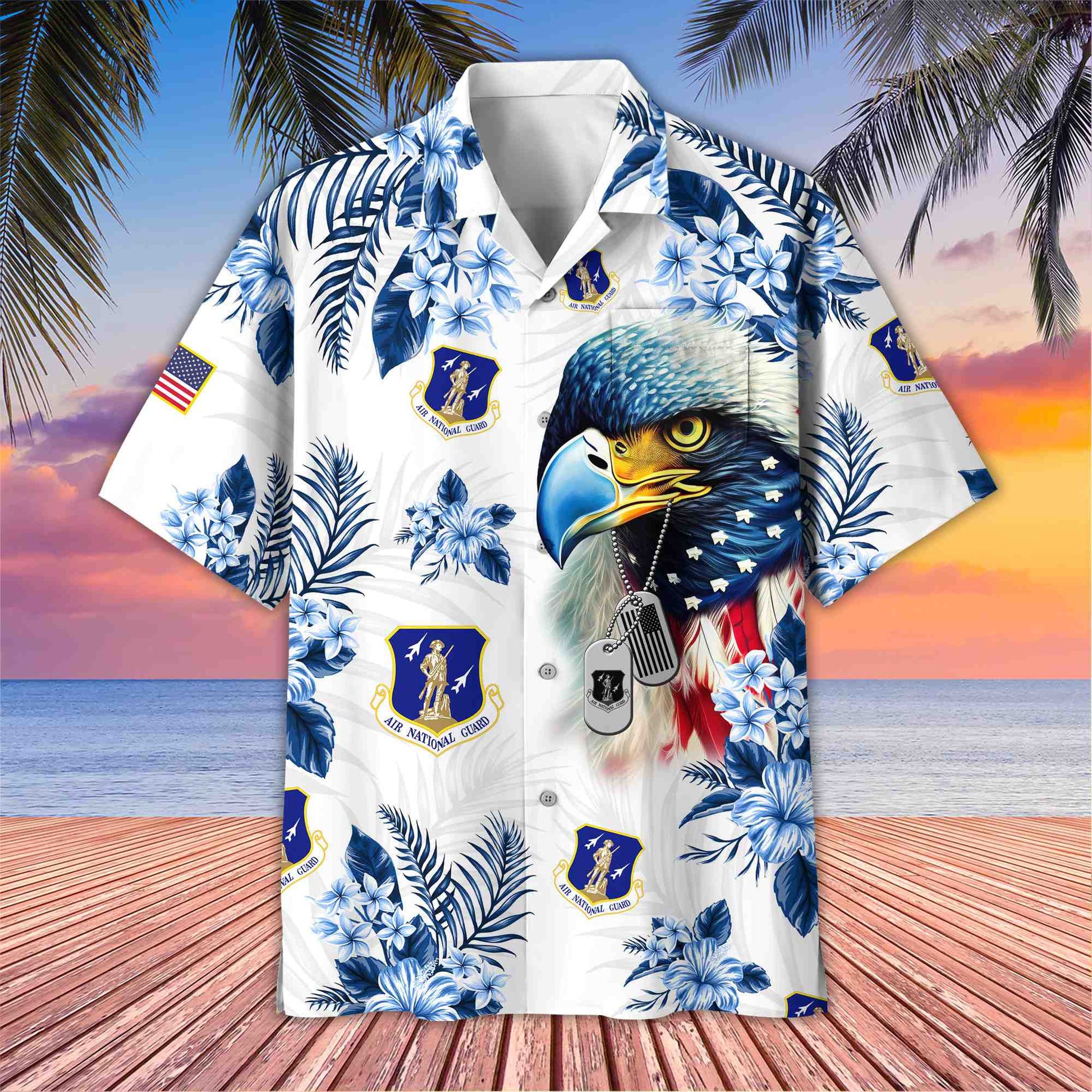 Premium Air National Guard Veteran Hawaiian Shirt With Pocket, Gifts for US Veteran, Gifts For Dad, For Husband VPVC501405