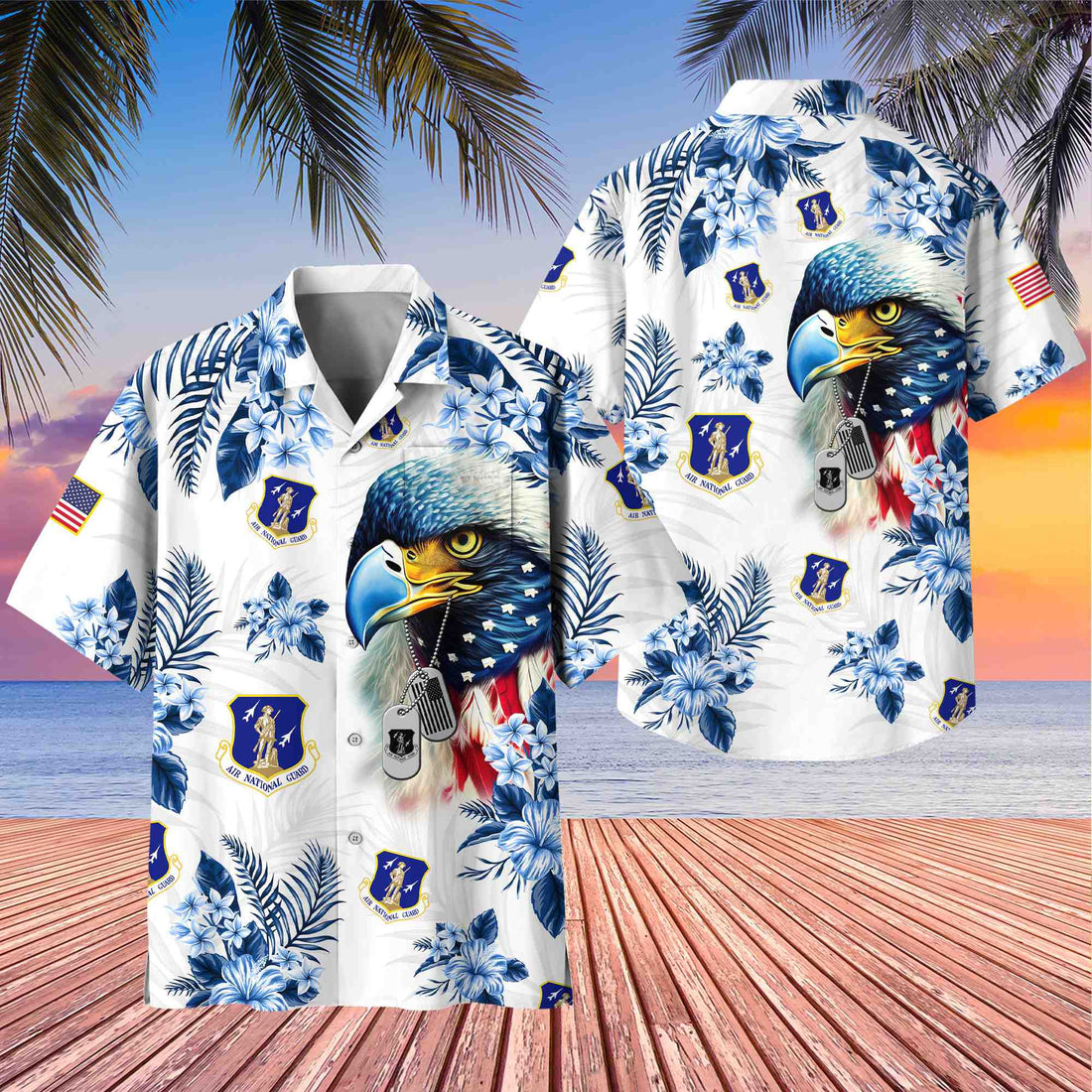 Premium Air National Guard Veteran Hawaiian Shirt With Pocket, Gifts for US Veteran, Gifts For Dad, For Husband VPVC501405