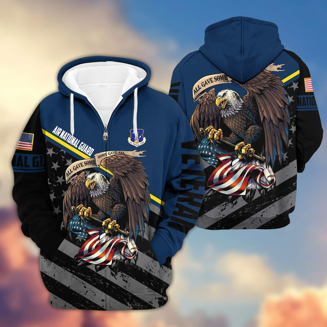 Premium Air National Guard Veteran Zip Hoodie VPVC603205