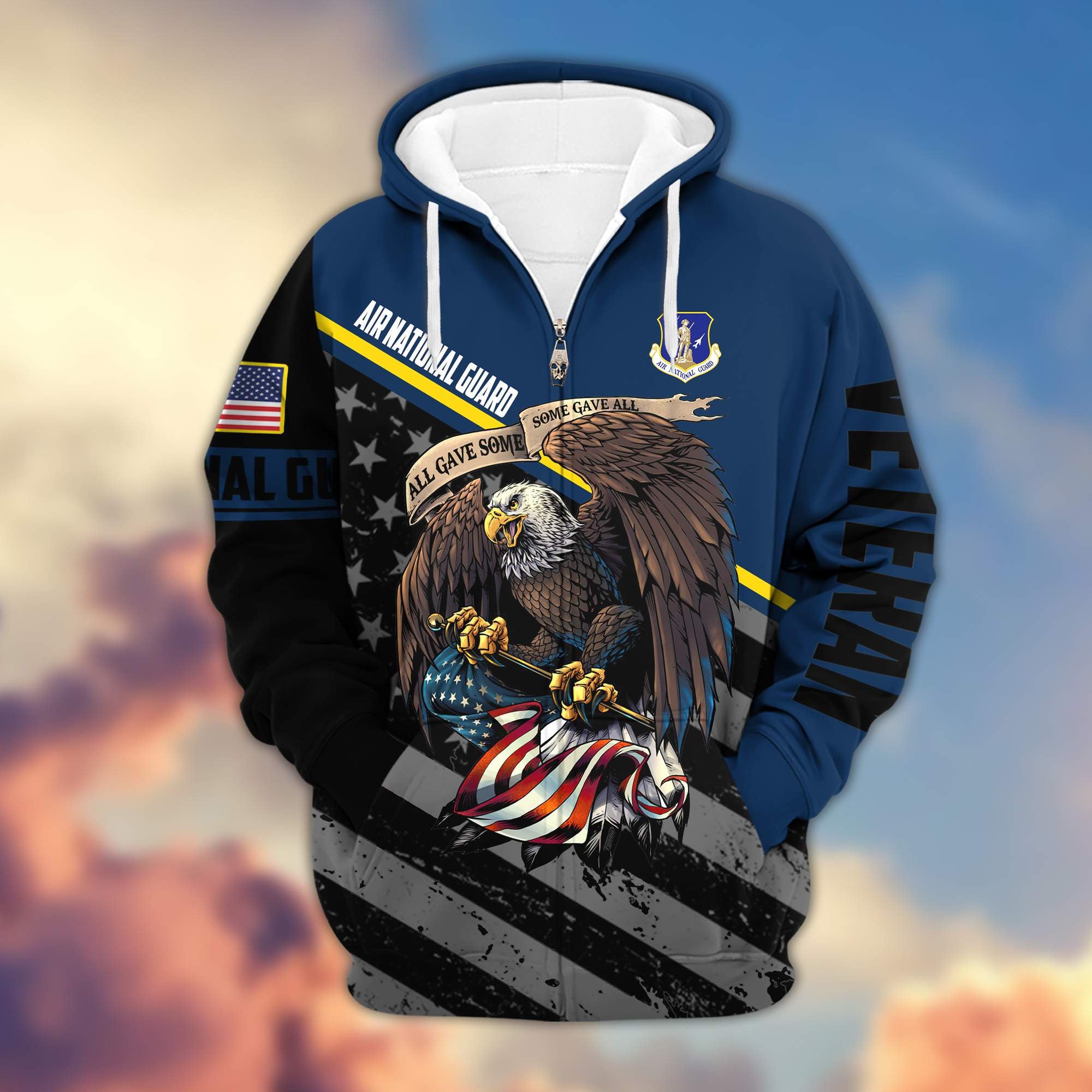 Premium Air National Guard Veteran Zip Hoodie VPVC603205