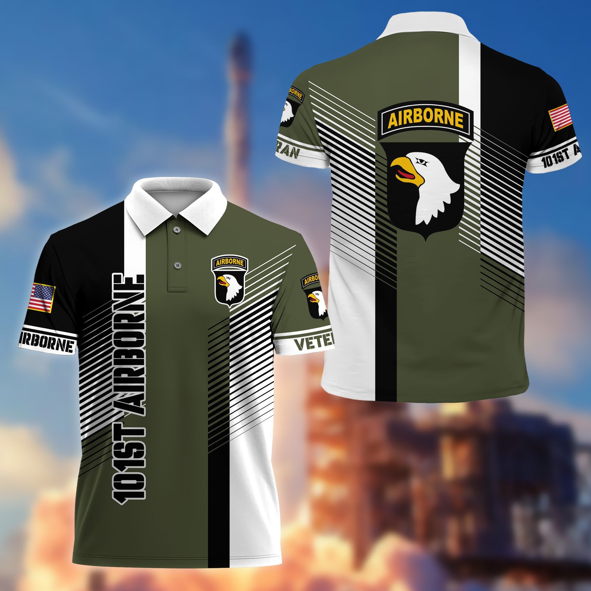 Premium 101st Airborne Division Polo Shirt Gift For US Veteran VPVC2043023