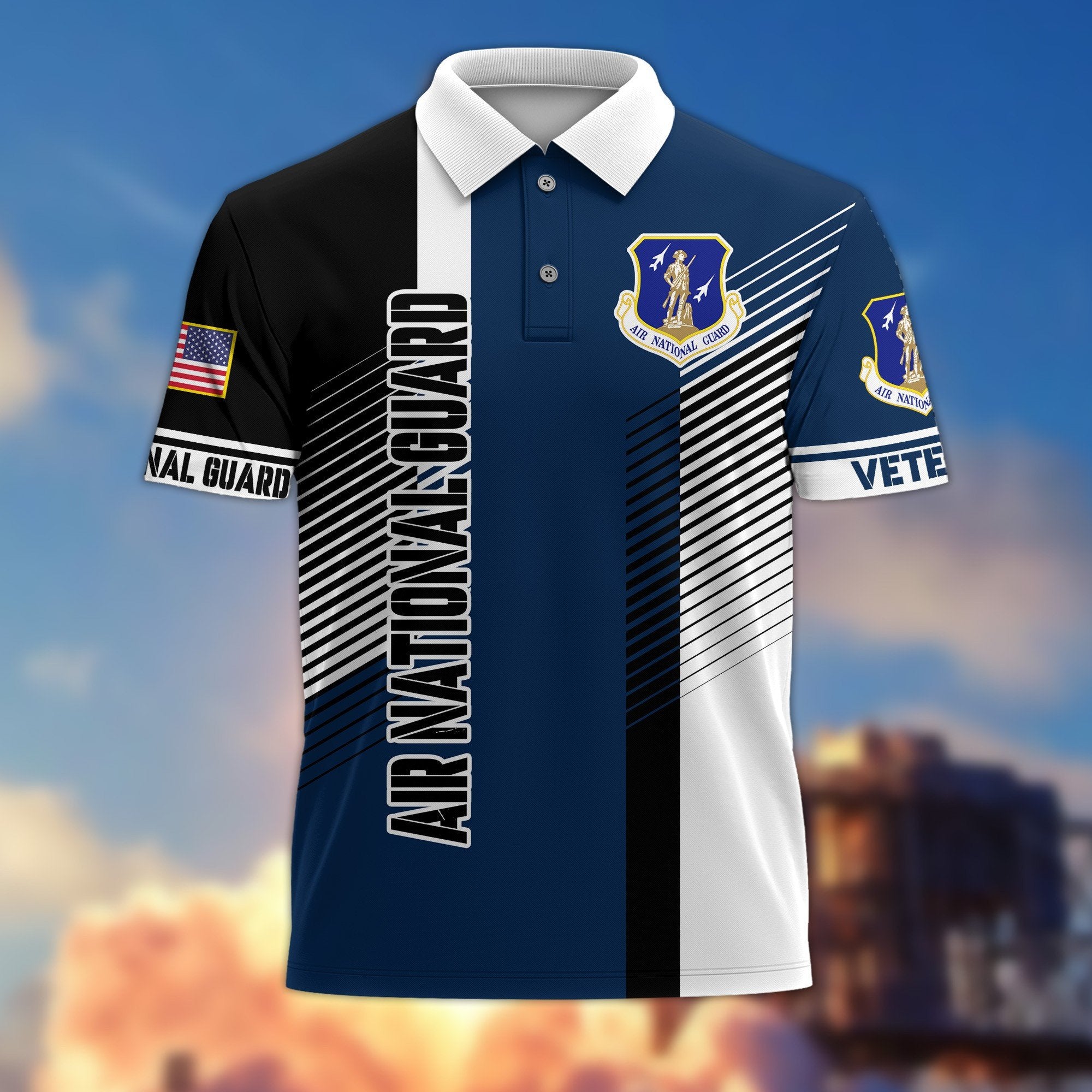 Premium Air National Guard Polo Shirt Gift For US Veteran VPVC204305