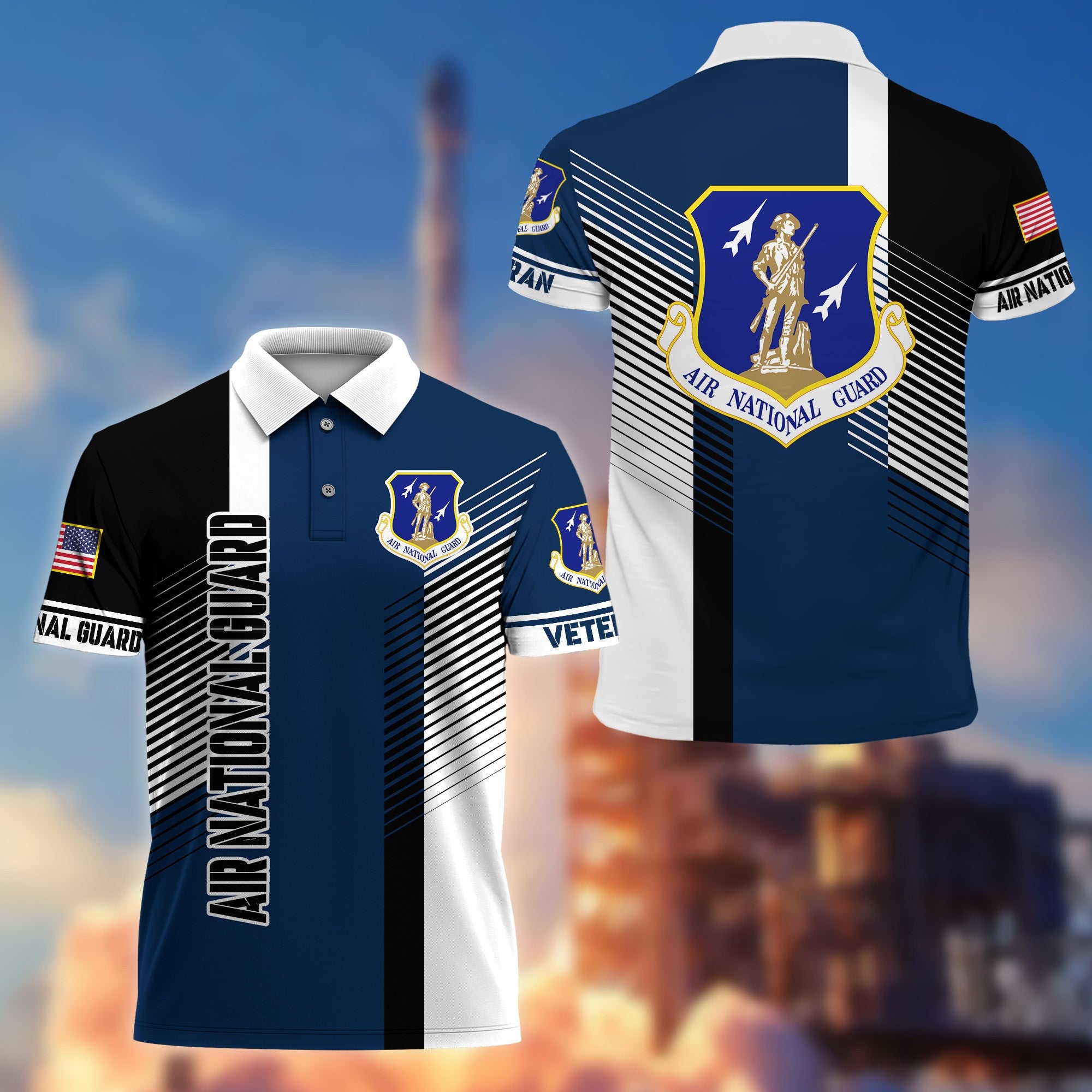 Premium Air National Guard Polo Shirt Gift For US Veteran VPVC204305