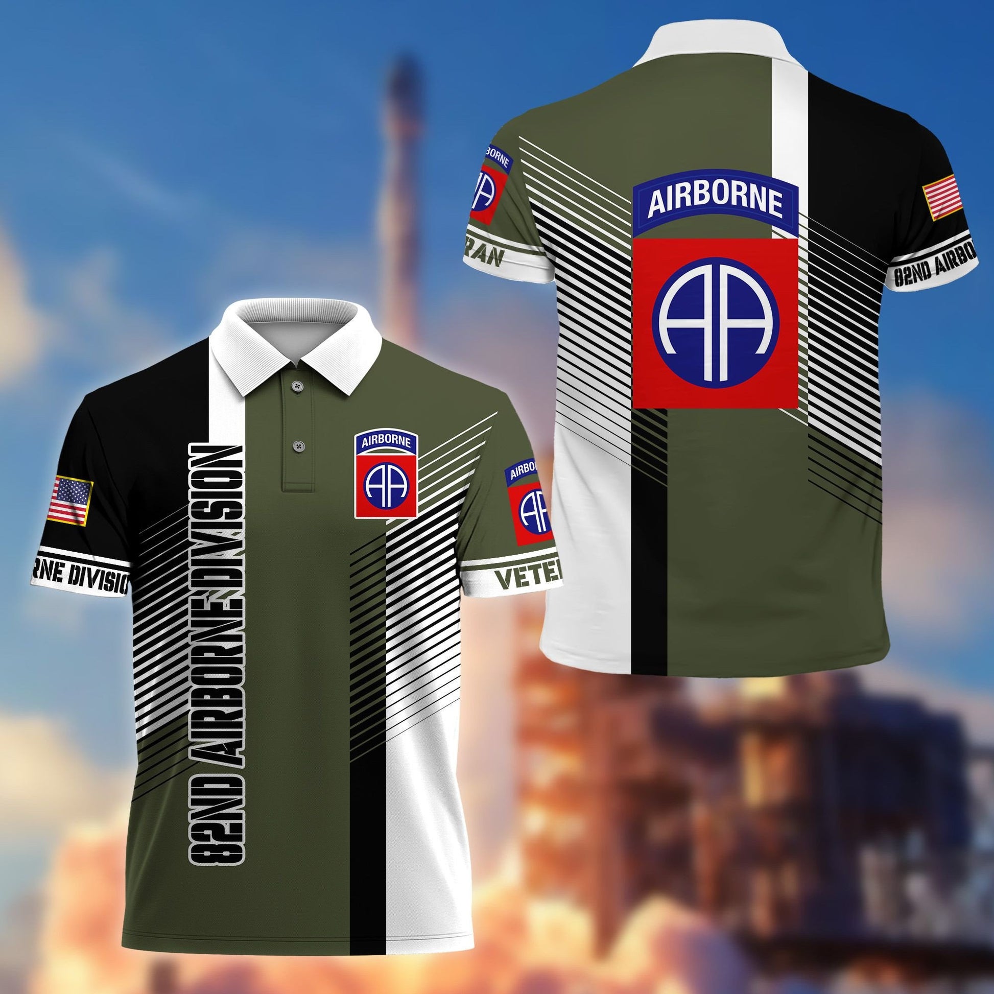 Premium 82nd Airborne Division Polo Shirt Gift For US Veteran VPVC204302