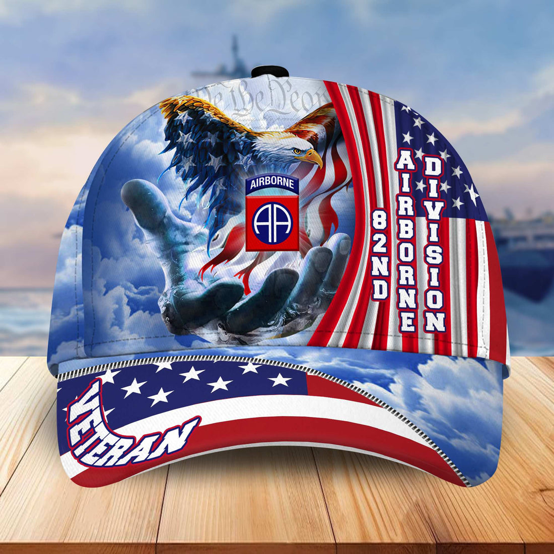 Premium 82nd Airborne Division Veteran Cap, Gifts for Dad, for Husband VPVC003202