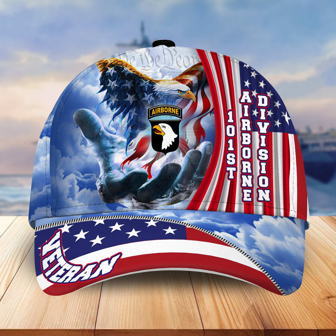 Premium 101st Airborne Division Veteran Cap, Gifts for Dad, for Husband VPVC003203