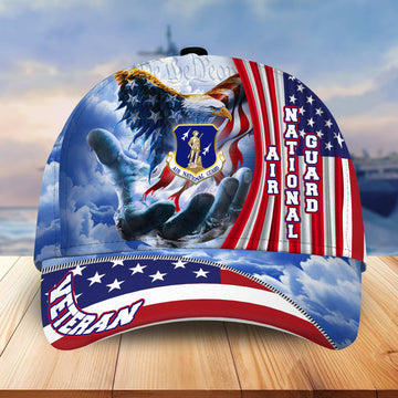 Premium Air National Guard Veteran Cap, Gifts for Dad, for Husband VPVC003205