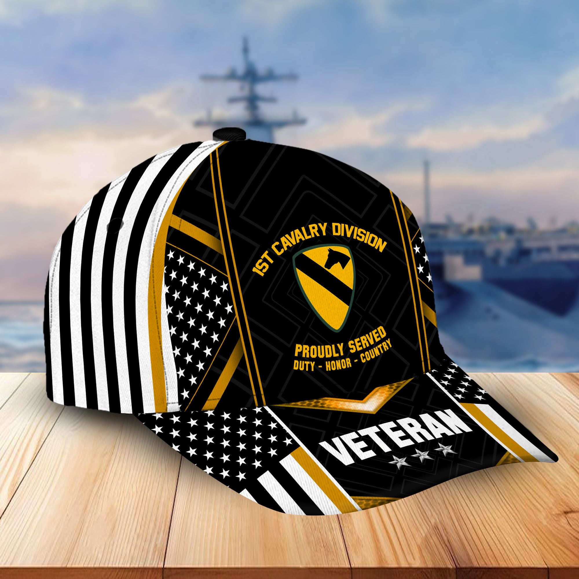 Premium 1st Cavalry Division Veteran Cap, Gifts for Dad, Gifts for Husband VPVC003301