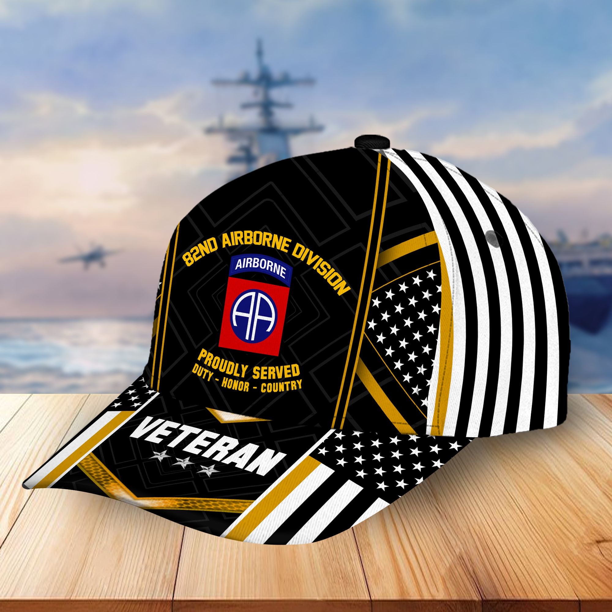Premium 82nd Airborne Division Veteran Cap, Gifts for Dad, for Husband VPVC003302