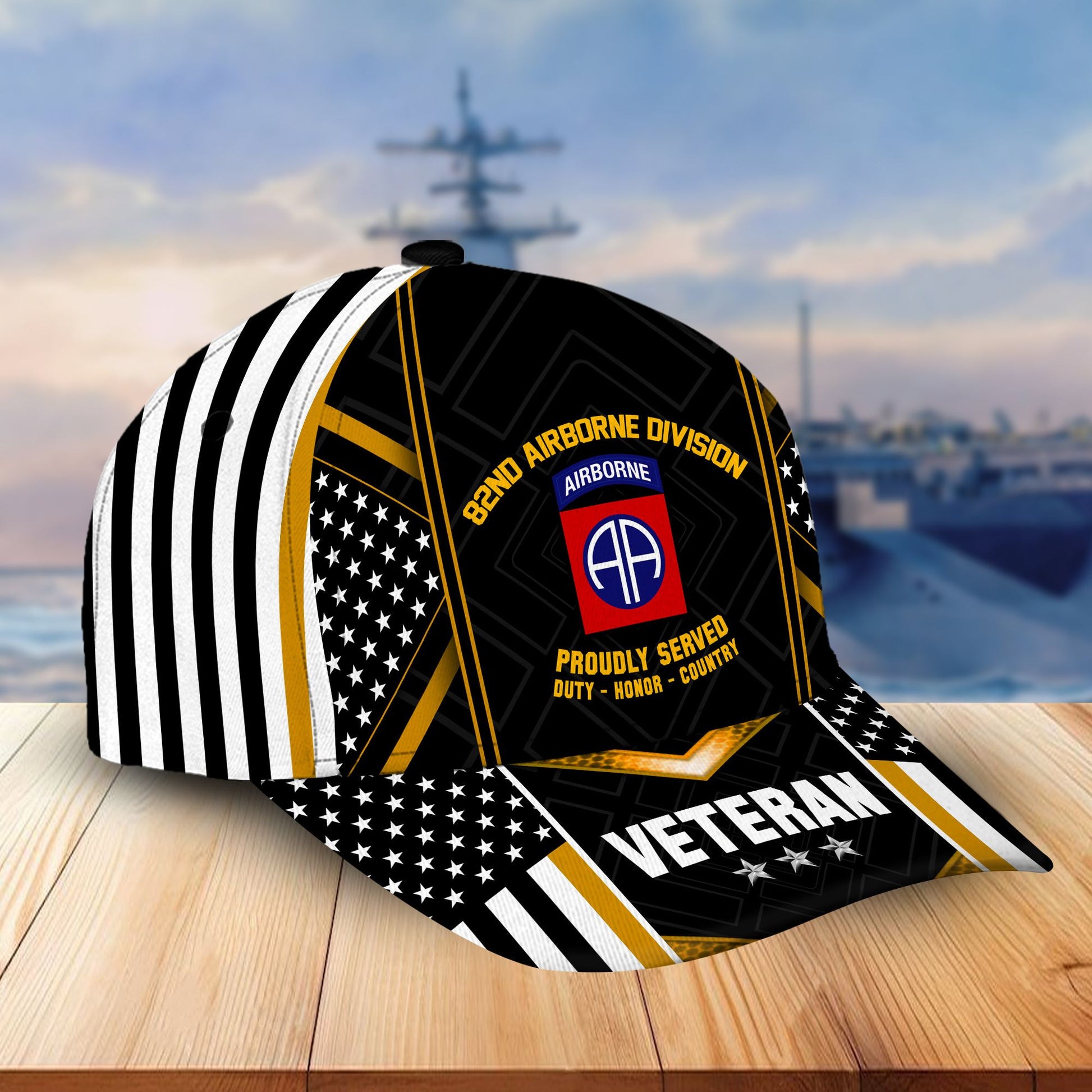 Premium 82nd Airborne Division Veteran Cap, Gifts for Dad, for Husband VPVC003302