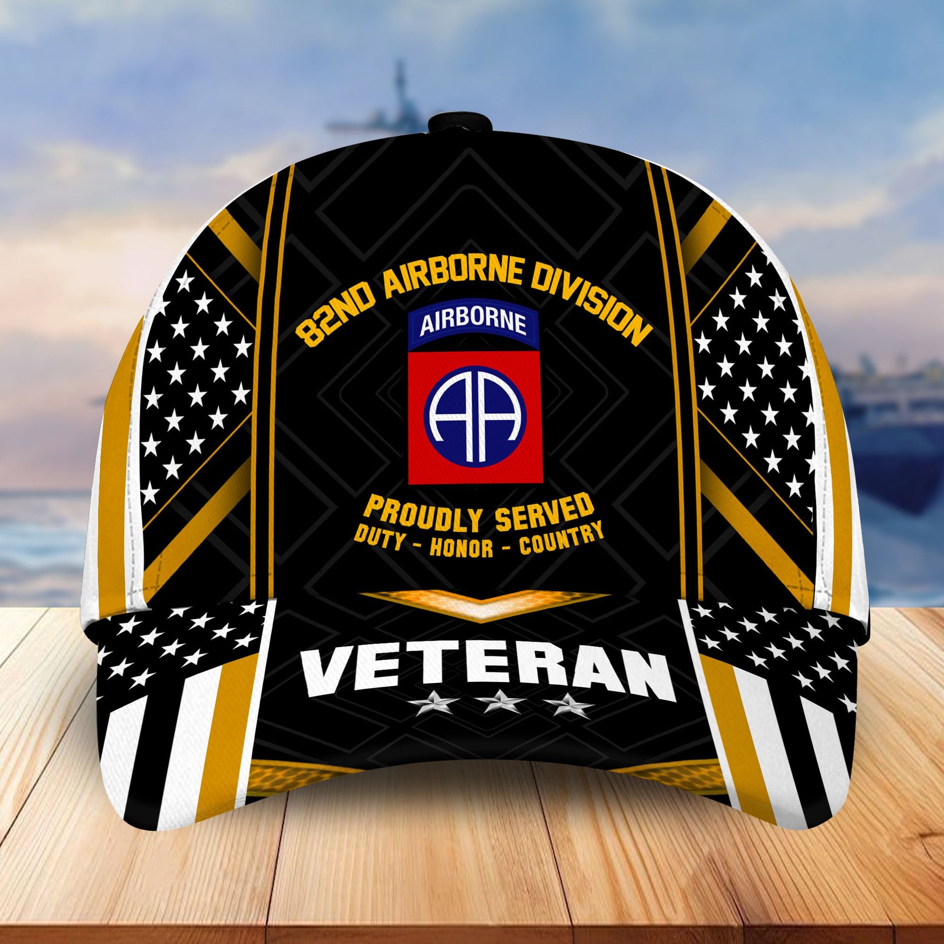 Premium 82nd Airborne Division Veteran Cap, Gifts for Dad, for Husband VPVC003302