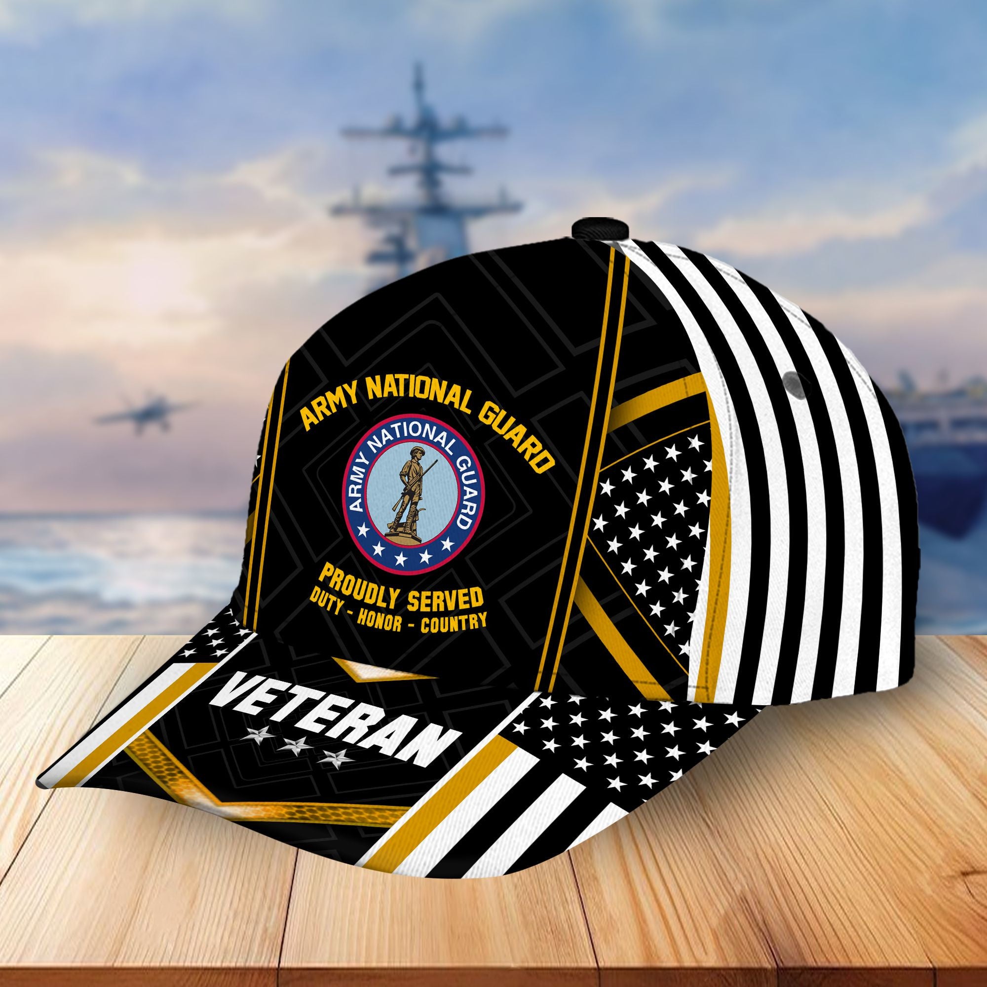 Premium Army National Guard Veteran Cap, Gifts for Dad, Gifts for Husband VPVC003304