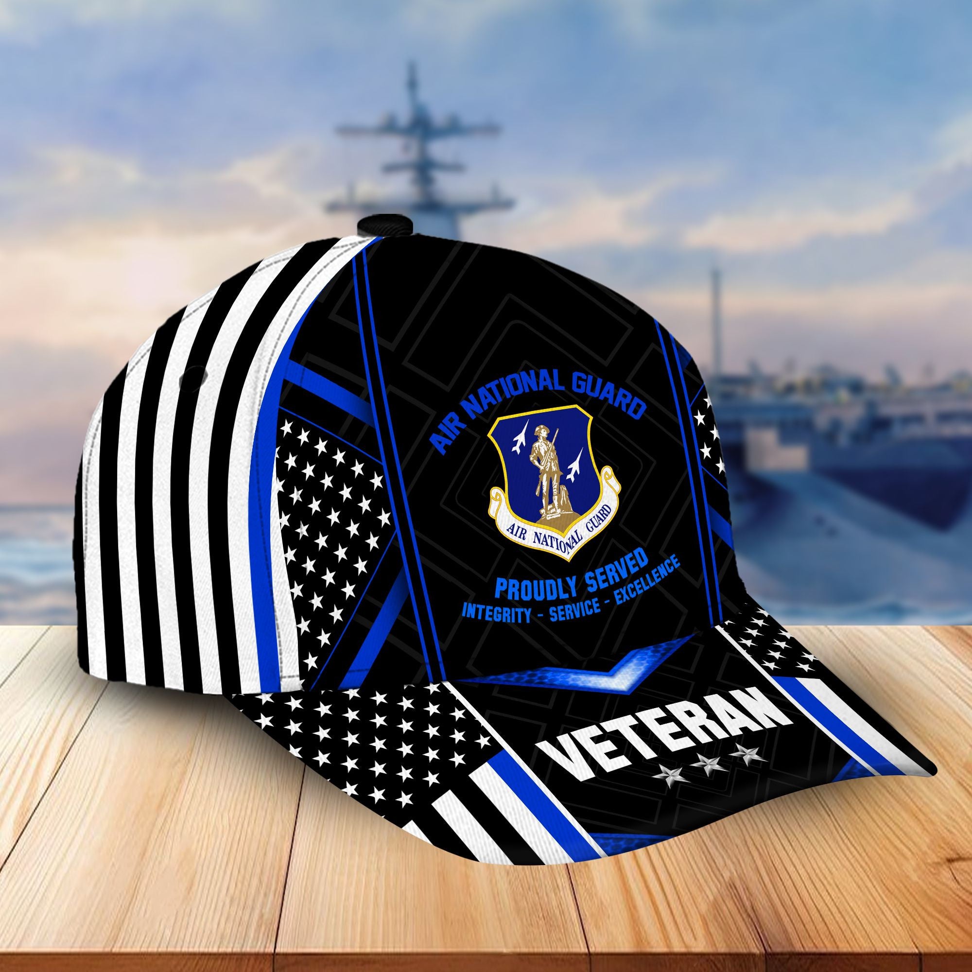 Premium Air National Guard Veteran Cap, Gifts for Dad, Gifts for Husband VPVC003305