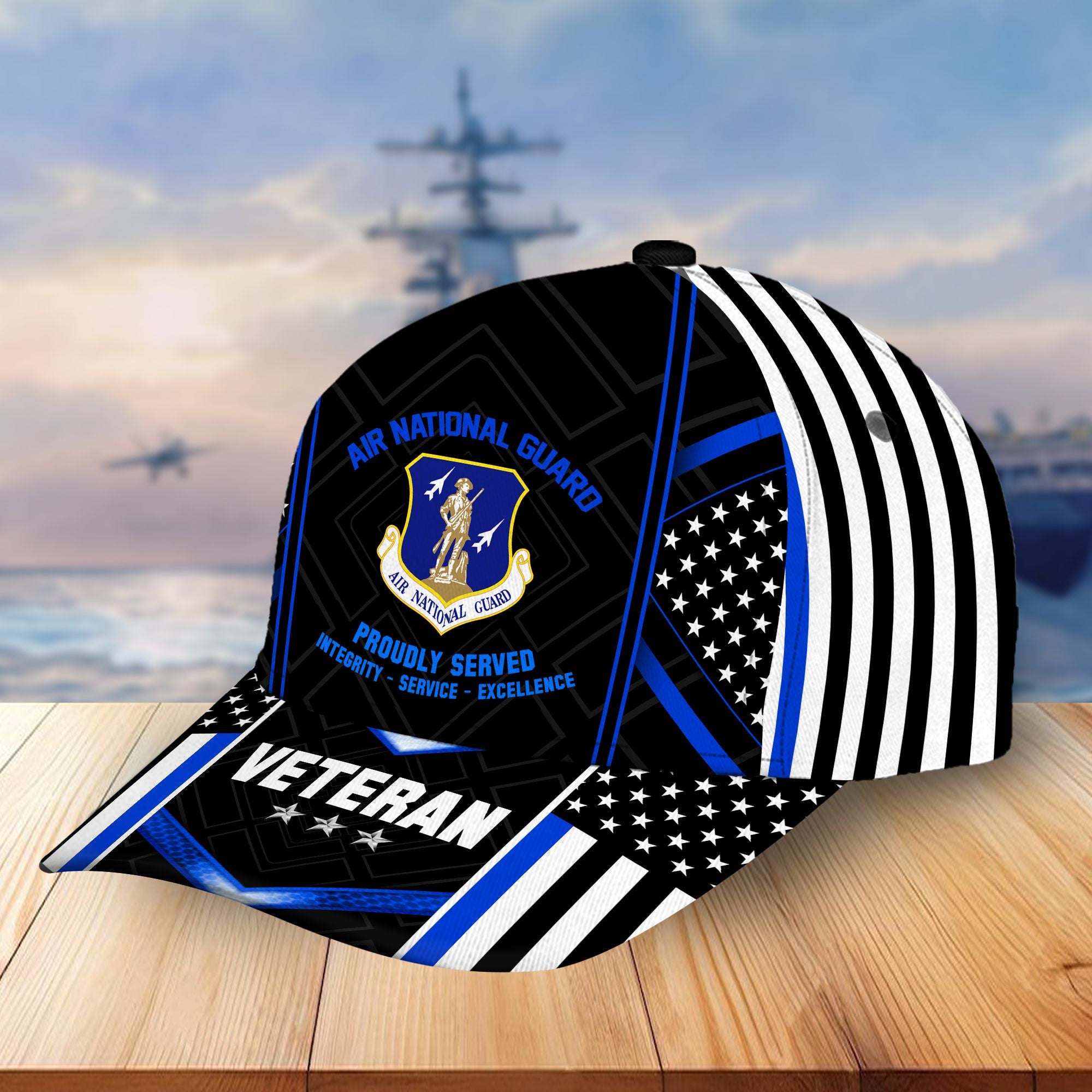 Premium Air National Guard Veteran Cap, Gifts for Dad, Gifts for Husband VPVC003305