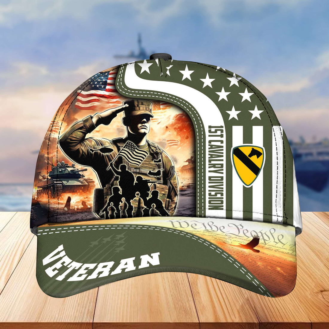 1st Cavalry Division Cap, Gifts for Dad, Gifts for Husband Veteran VPVC003401