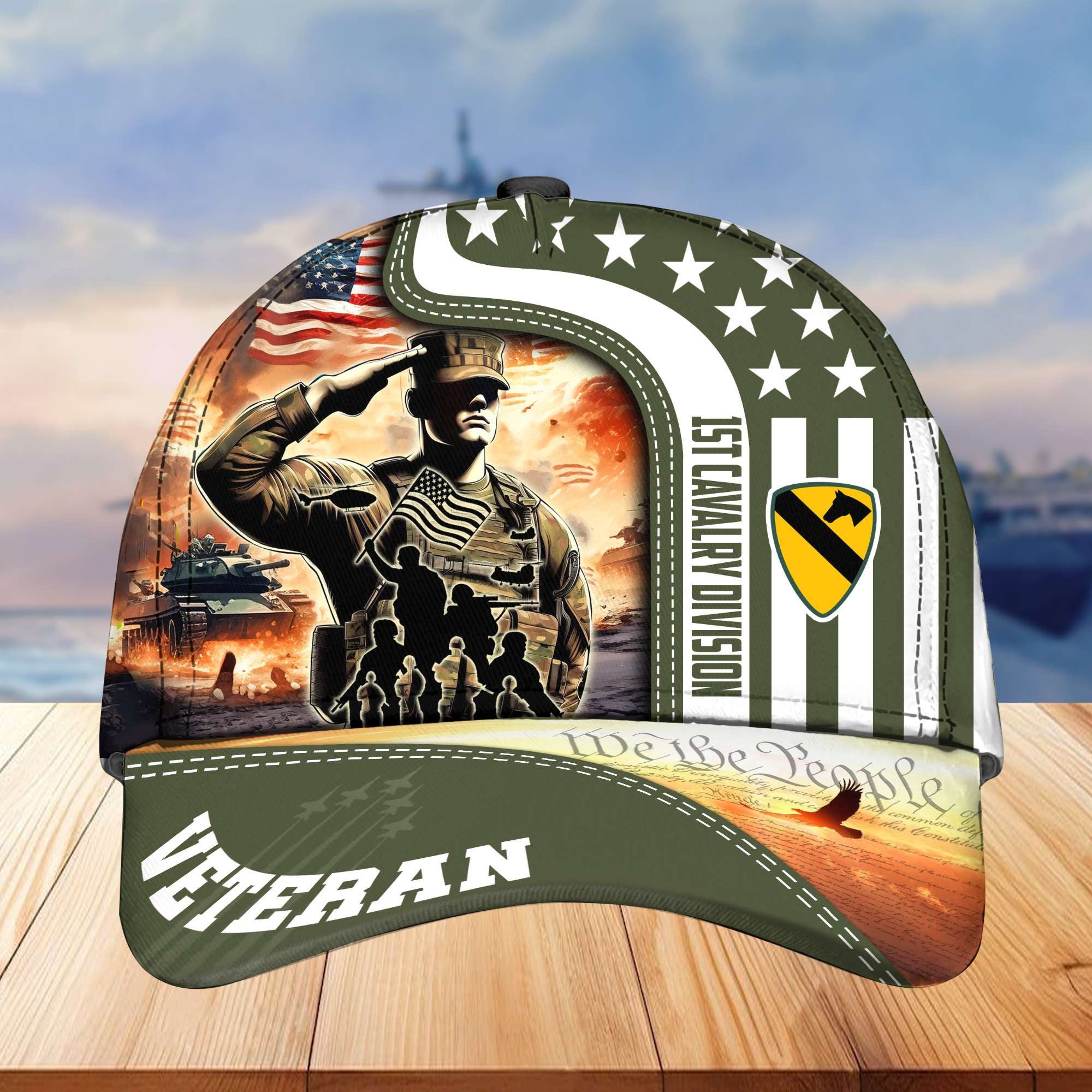 1st Cavalry Division Cap, Gifts for Dad, Gifts for Husband Veteran VPVC003401