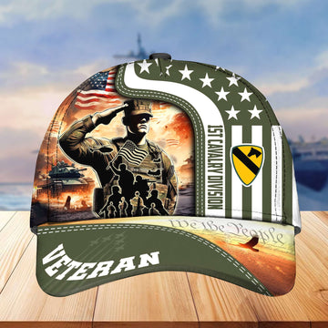 1st Cavalry Division Cap, Gifts for Dad, Gifts for Husband Veteran VPVC003401