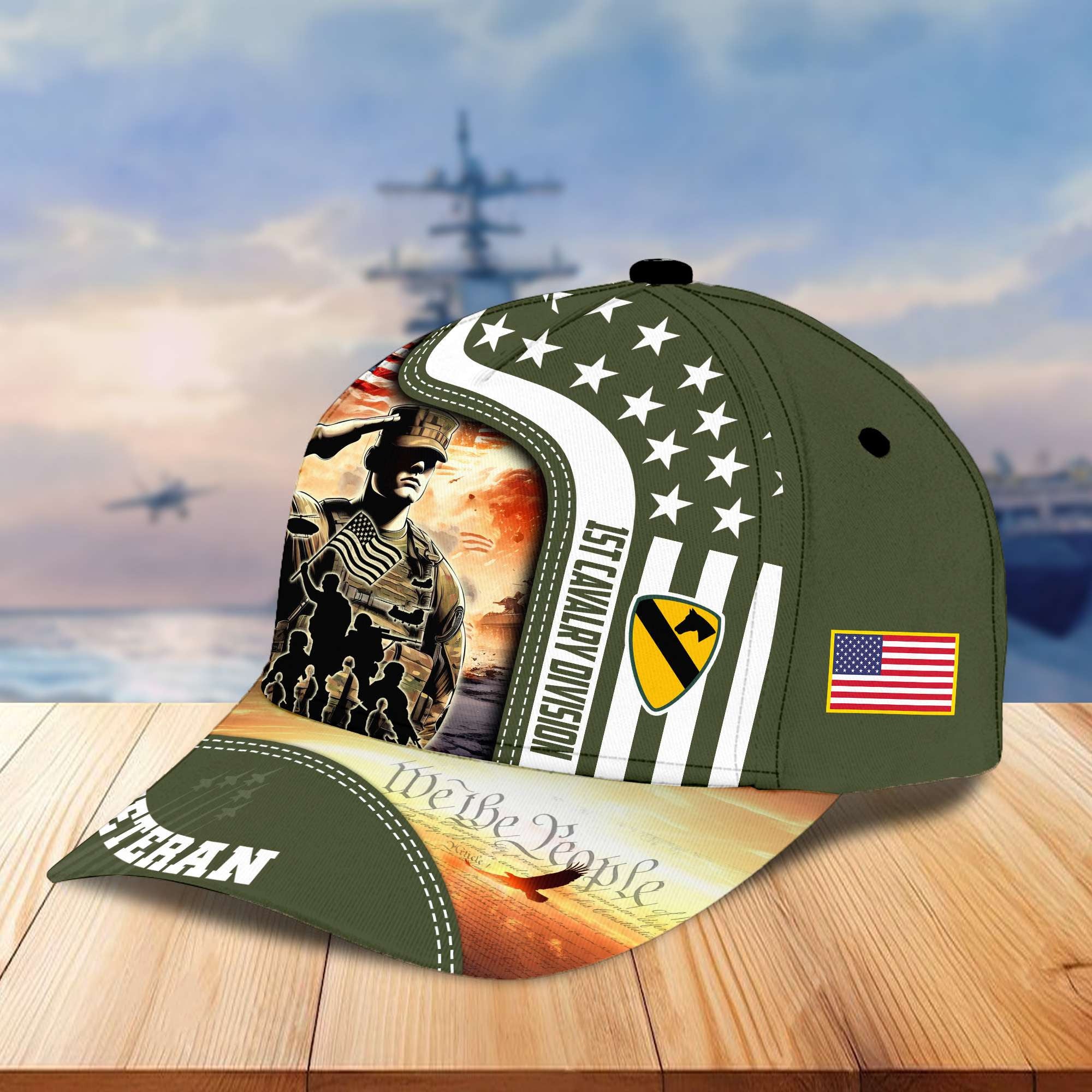 1st Cavalry Division Cap, Gifts for Dad, Gifts for Husband Veteran VPVC003401
