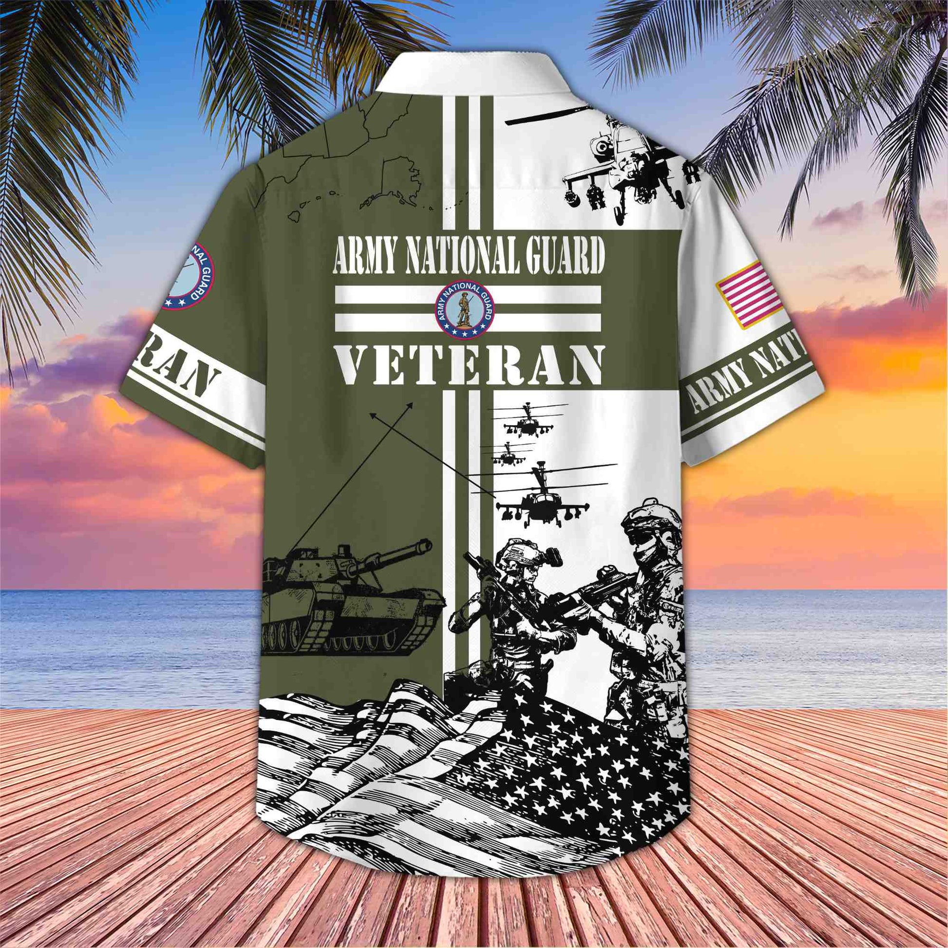 Premium Army National Guard Veteran Hawaiian Shirt With Pocket, Gifts for US Veteran, Gifts For Dad, For Husband VPVC403404