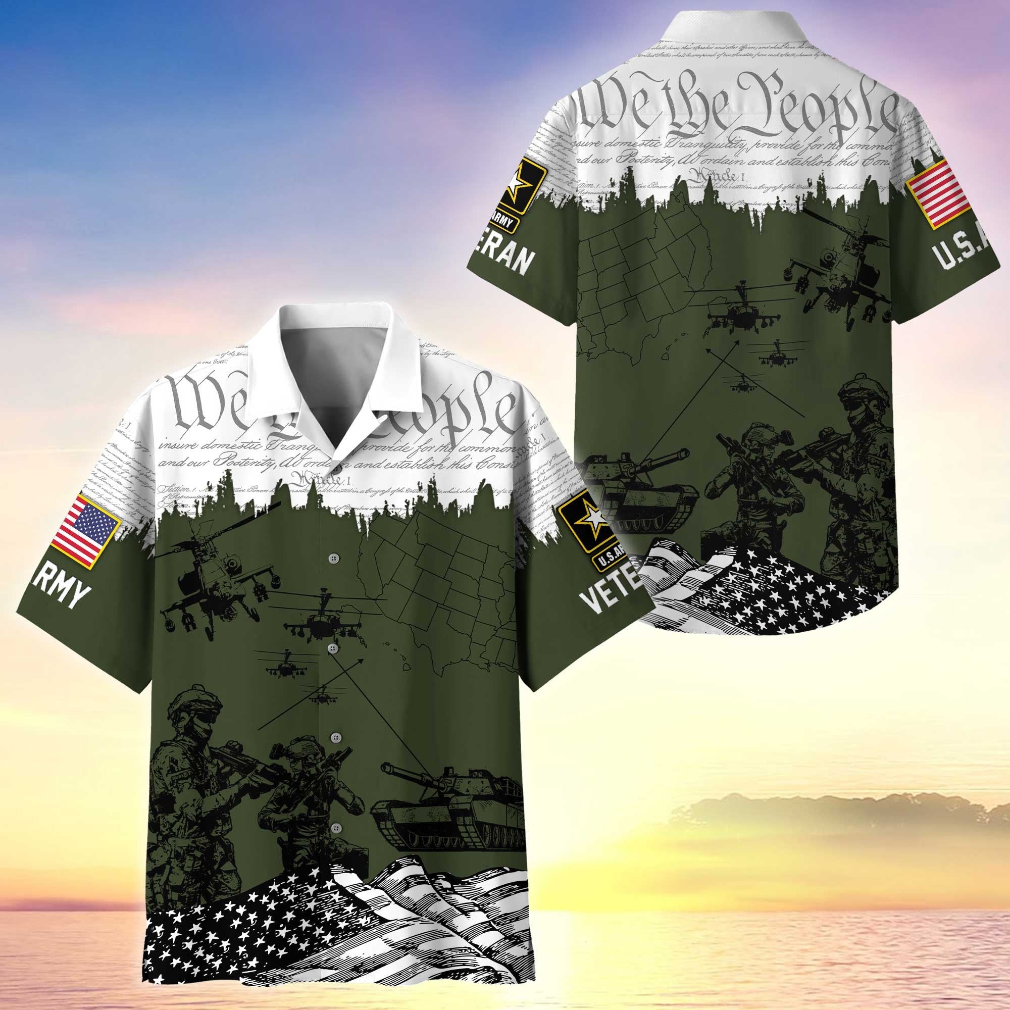 Premium Proudly Served US Veterans Hawaiian Shirt APHN050811