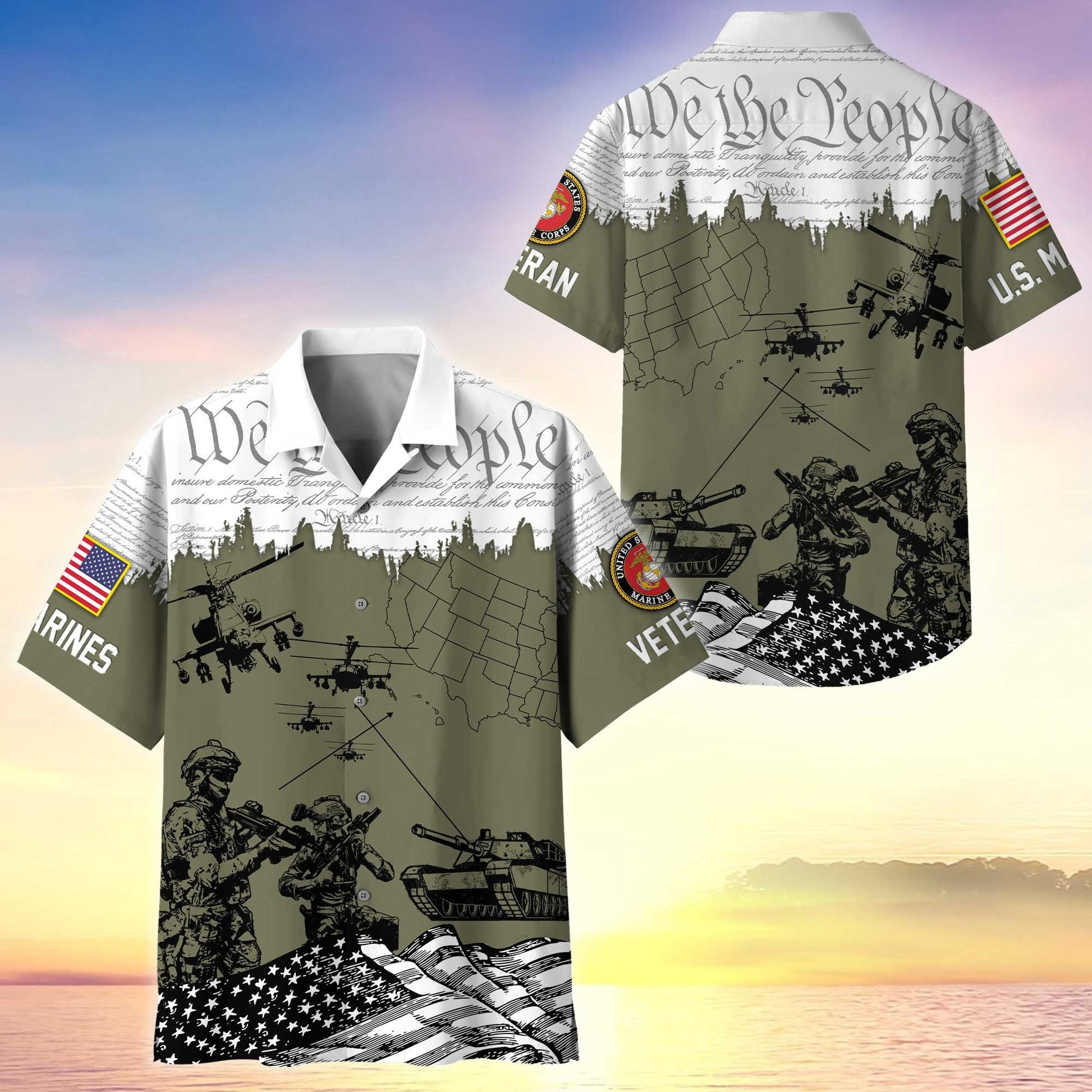 Premium Proudly Served US Veterans Hawaiian Shirt APHN050811