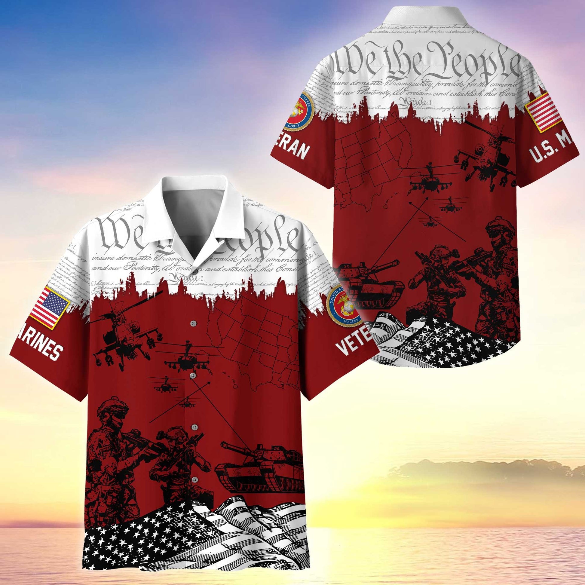Premium Proudly Served US Veterans Hawaiian Shirt APHN050811