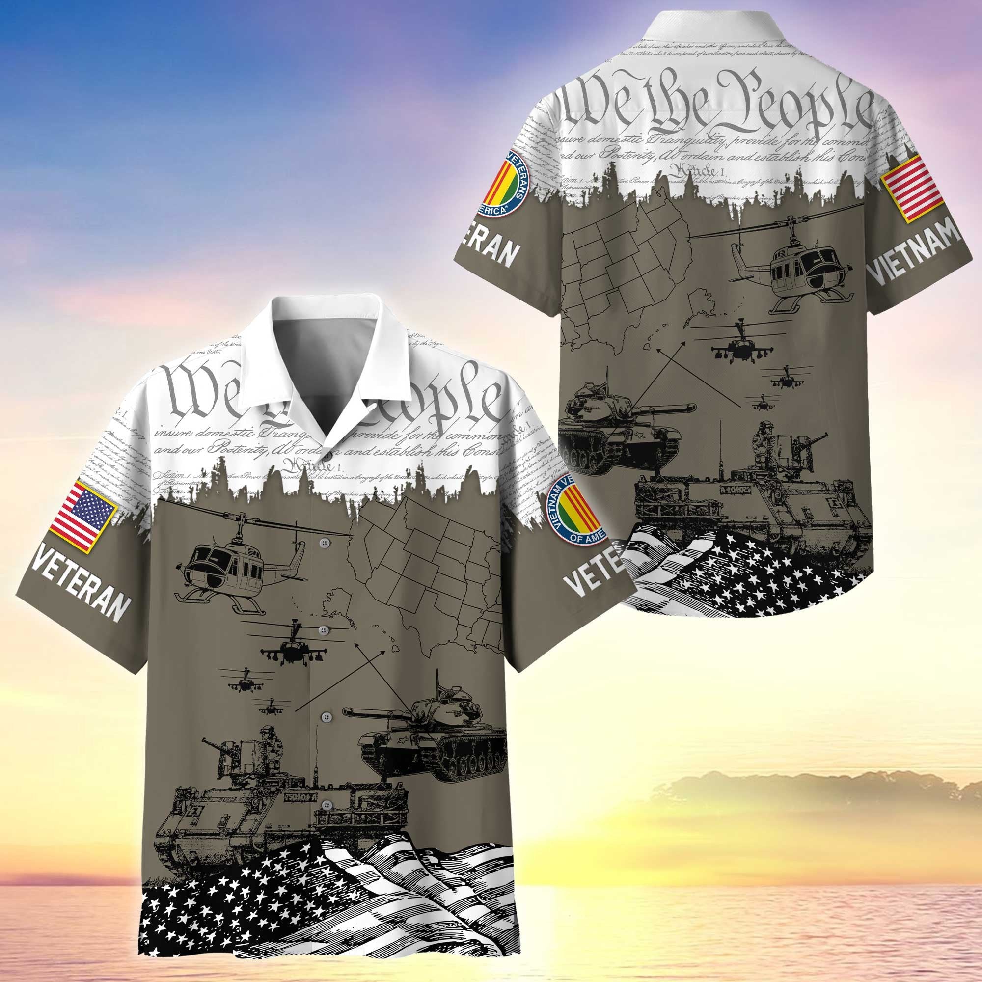 Premium Proudly Served US Veterans Hawaiian Shirt APHN050811