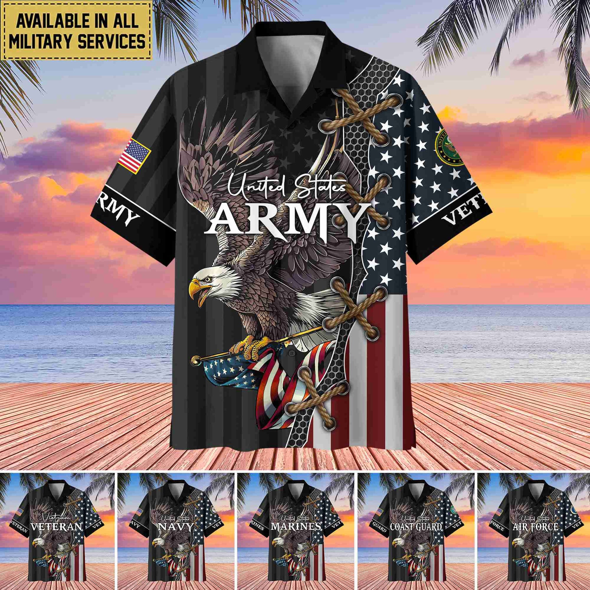 Premium US Veterans Hawaiian Shirt, Gifts For Veterans Day, Father's Day BPVC080801