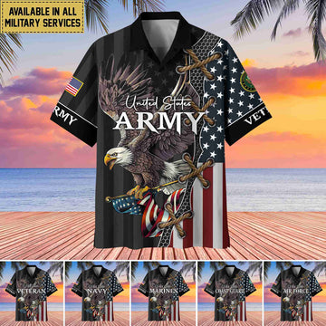 Premium US Veterans Hawaiian Shirt, Gifts For Veterans Day, Father's Day BPVC080801