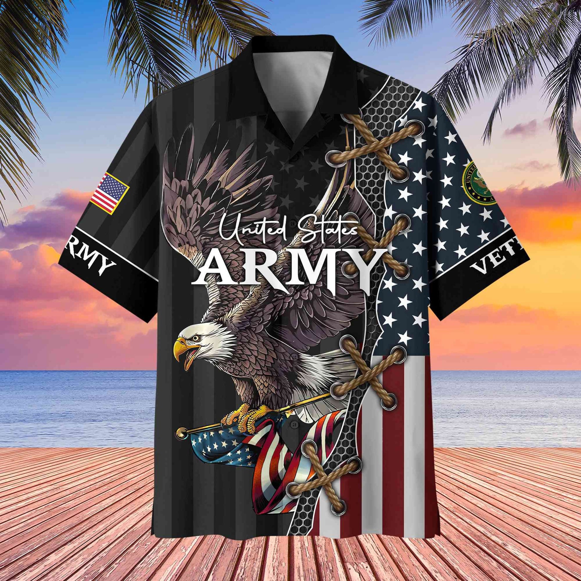 Premium US Veterans Hawaiian Shirt, Gifts For Veterans Day, Father's Day BPVC080801