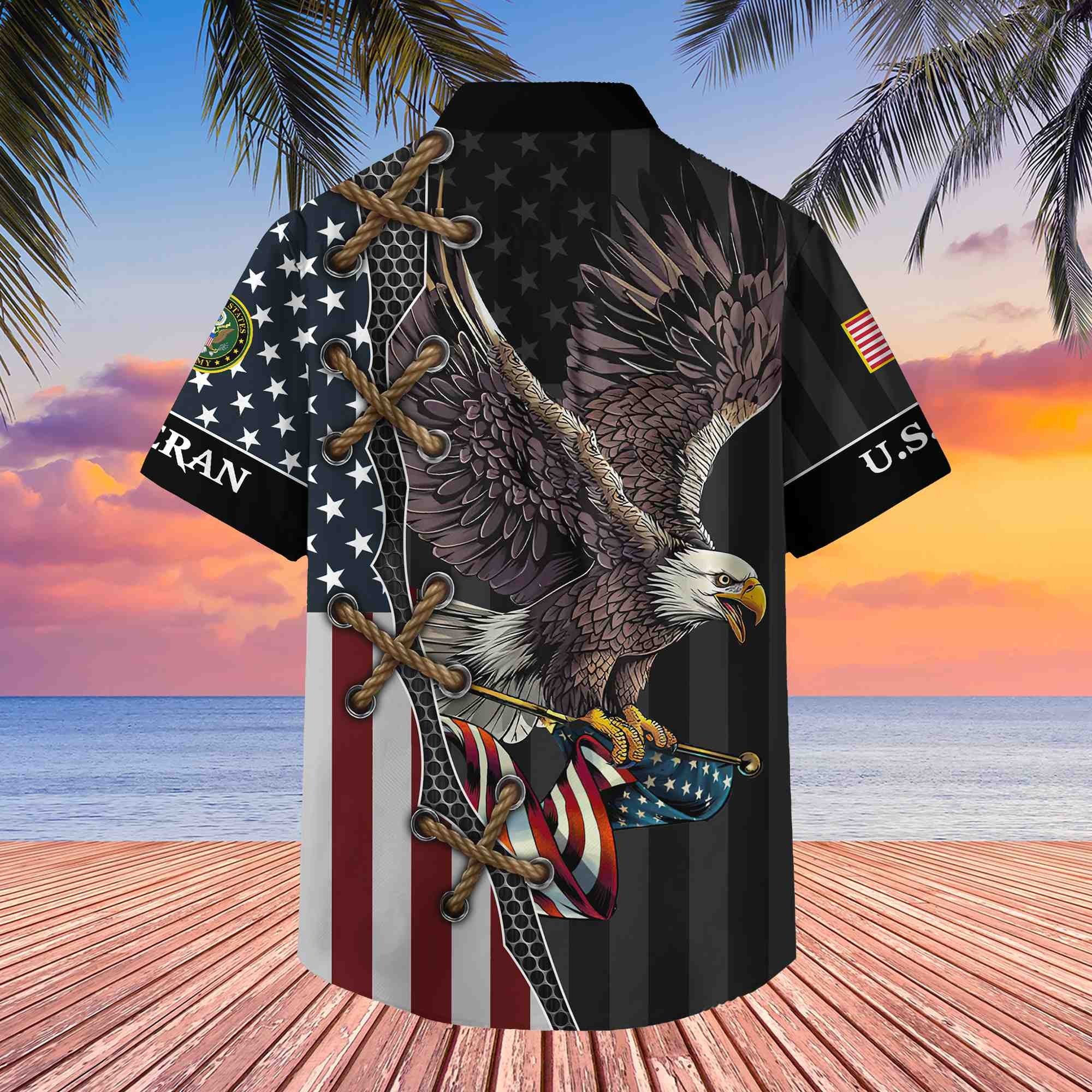 Premium US Veterans Hawaiian Shirt, Gifts For Veterans Day, Father's Day BPVC080801