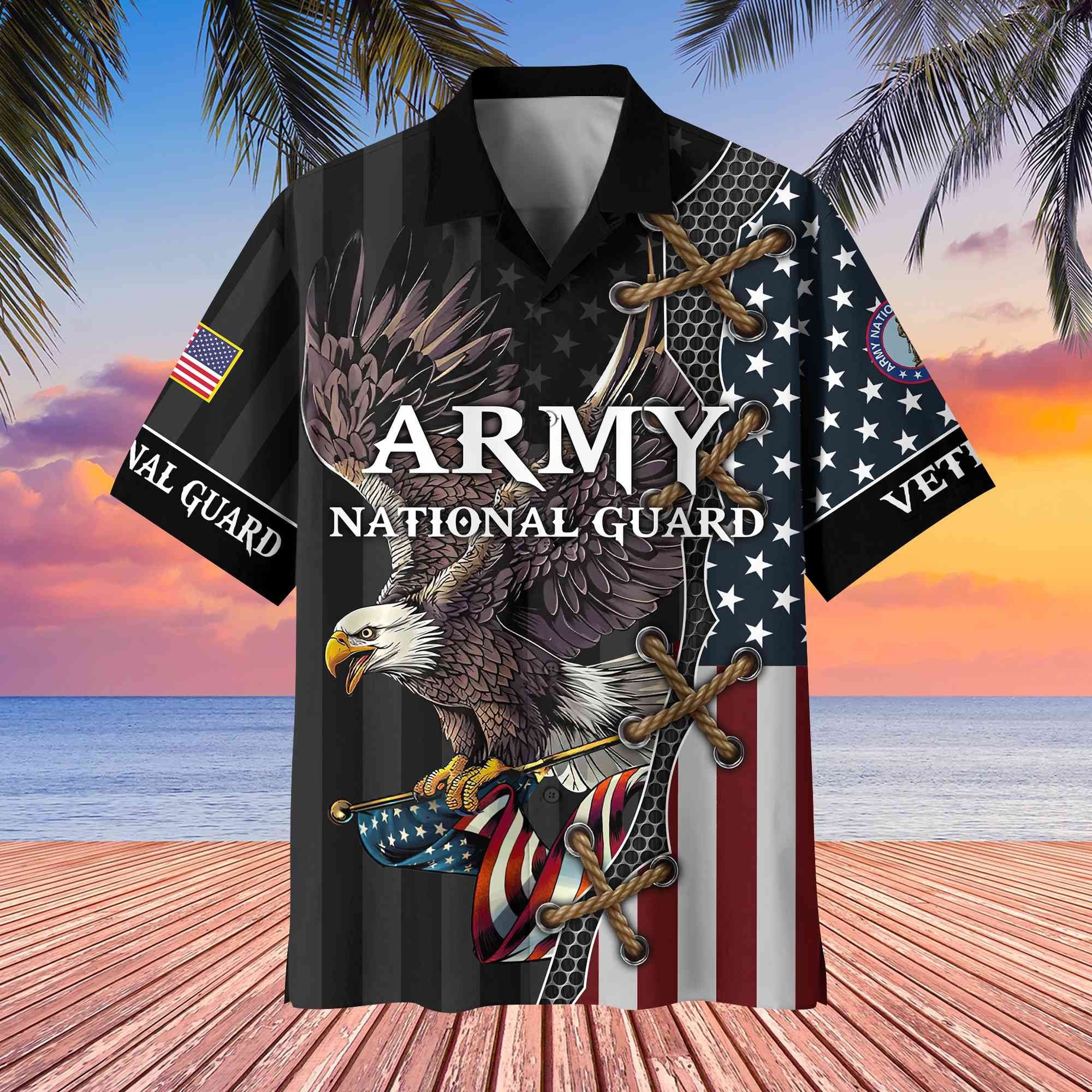 Premium US Veterans Hawaiian Shirt, Gifts For Veterans Day, Father's Day BPVC080801