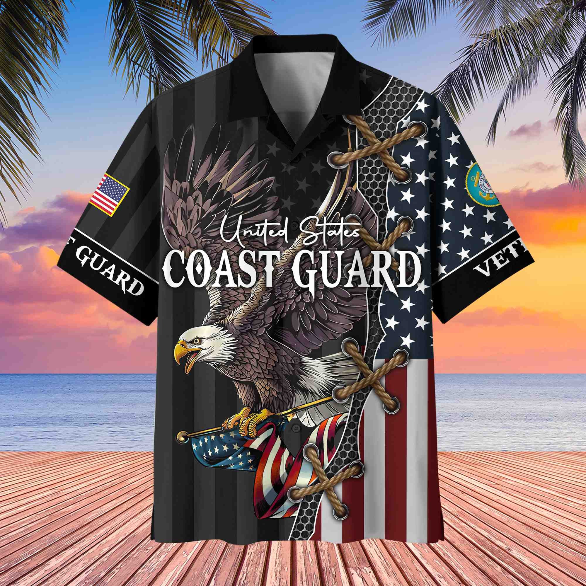 Premium US Veterans Hawaiian Shirt, Gifts For Veterans Day, Father's Day BPVC080801
