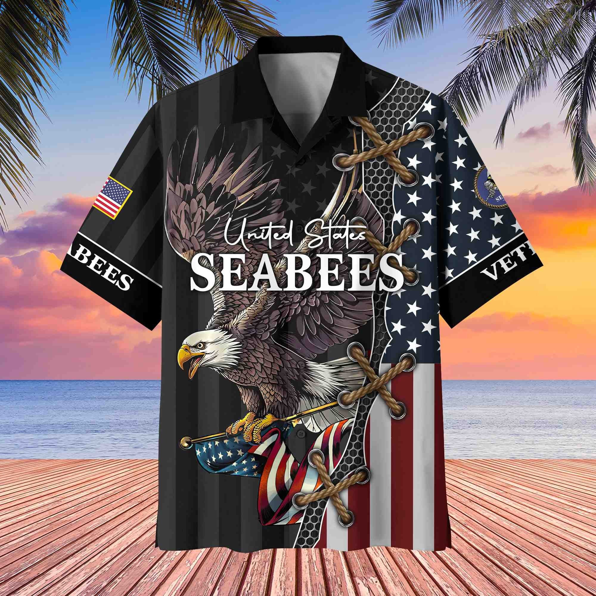 Premium US Veterans Hawaiian Shirt, Gifts For Veterans Day, Father's Day BPVC080801