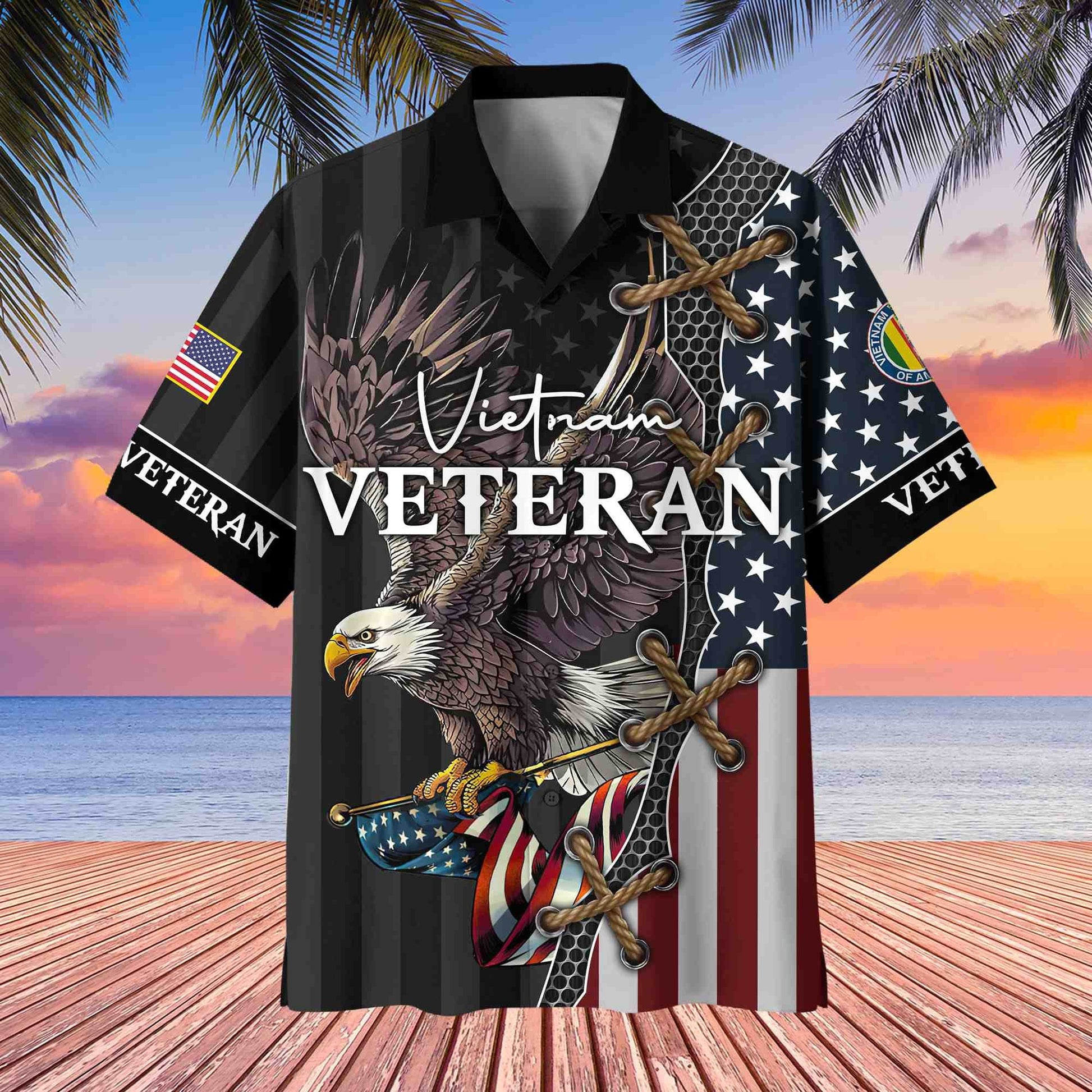 Premium US Veterans Hawaiian Shirt, Gifts For Veterans Day, Father's Day BPVC080801