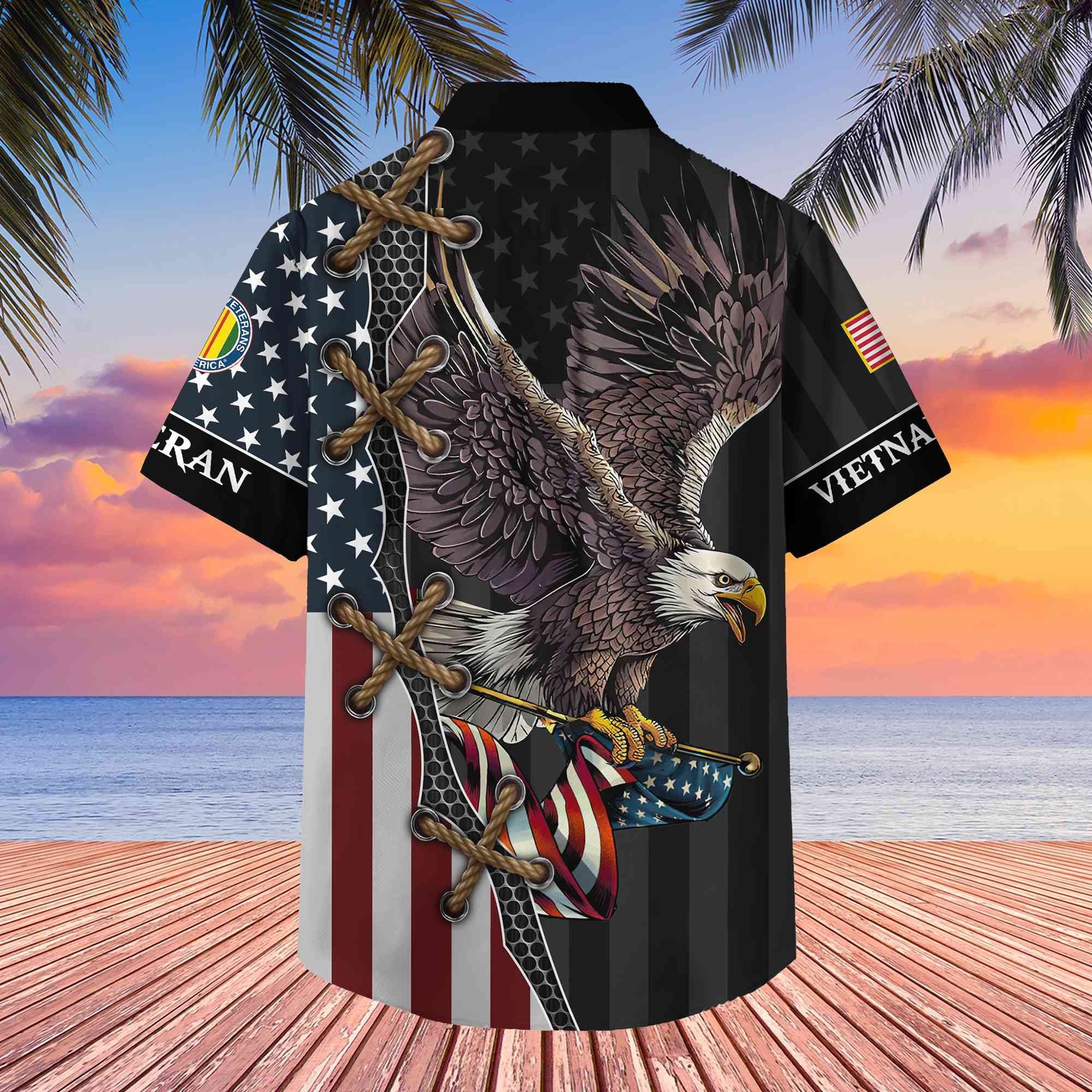Premium US Veterans Hawaiian Shirt, Gifts For Veterans Day, Father's Day BPVC080801