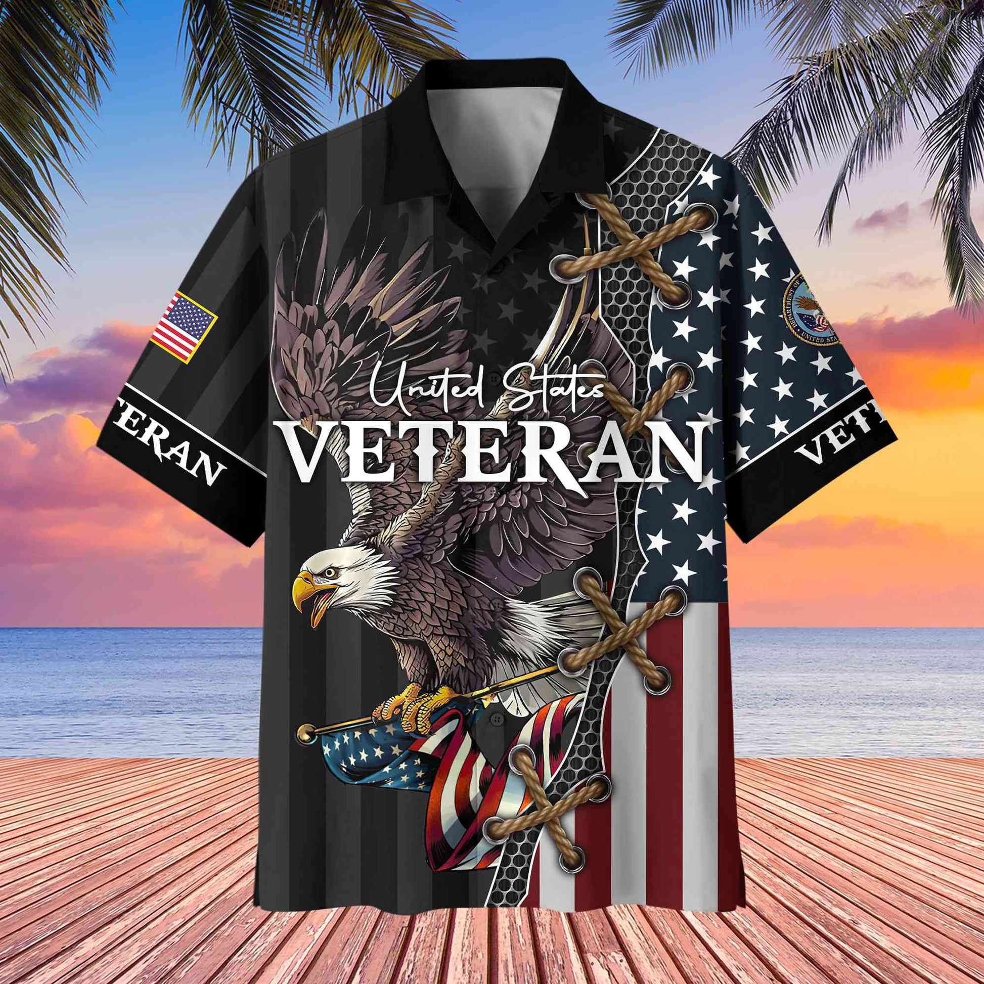Premium US Veterans Hawaiian Shirt, Gifts For Veterans Day, Father's Day BPVC080801