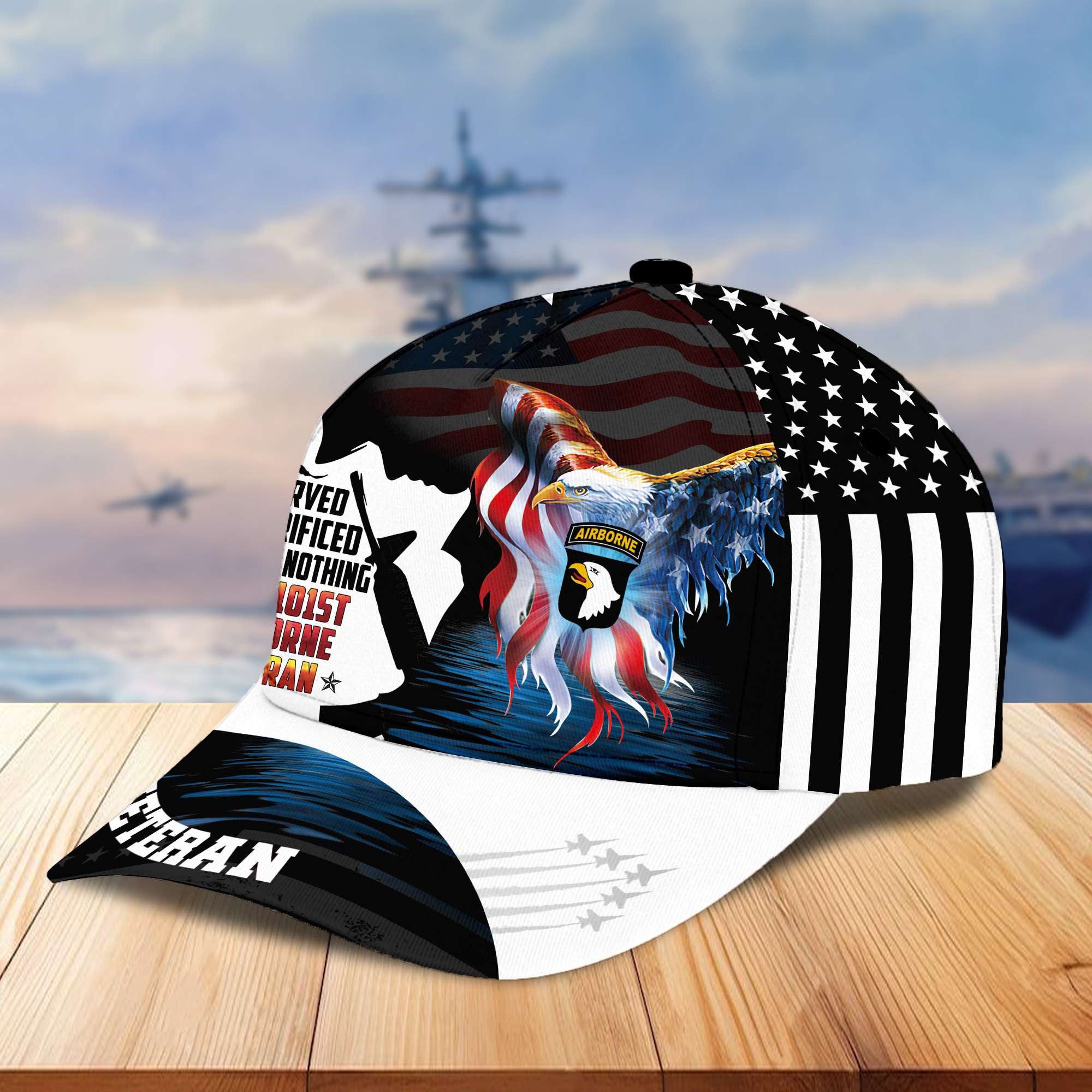 Premium 101st Airborne Division Cap, Gifts for Dad, Gifts for Husband Veteran VPVC003003