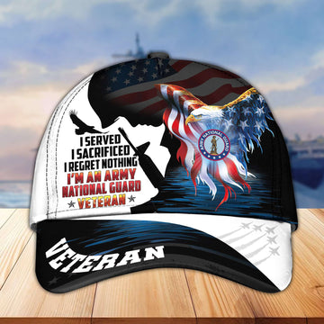 Premium Army National Guard Cap, Gifts for Dad, Gifts for Husband Veteran VPVC003004