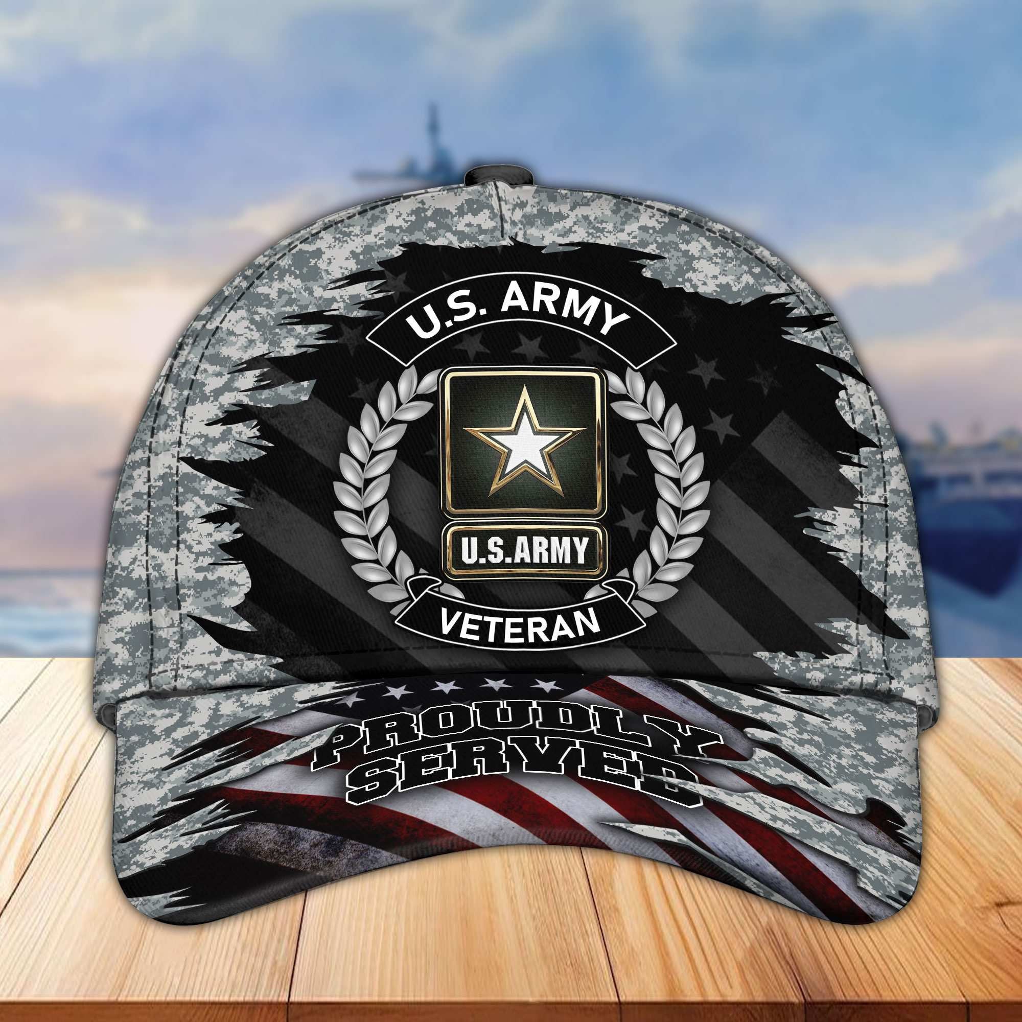 Premium US Veterans Cap, Gifts For Dad, For Husband Veteran APHN070812