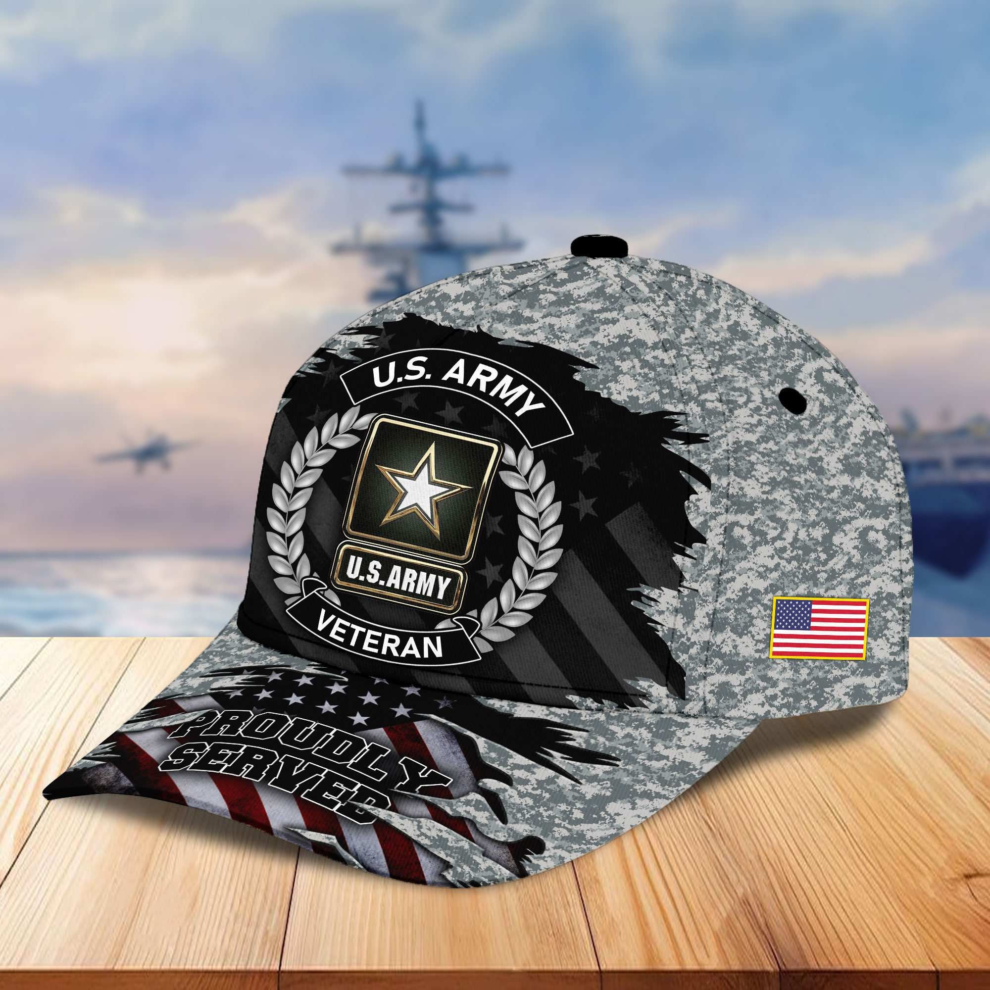 Premium US Veterans Cap, Gifts For Dad, For Husband Veteran APHN070812
