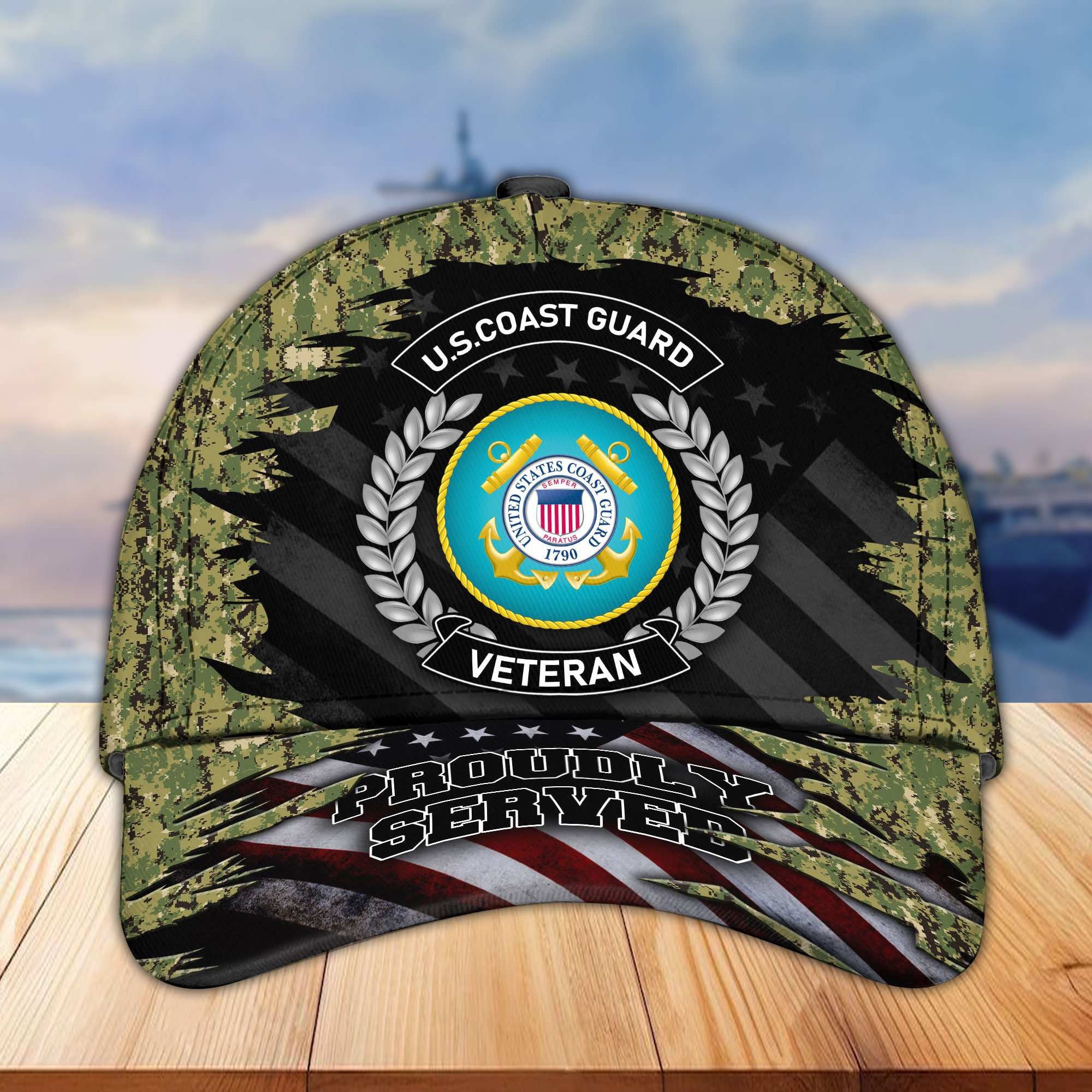Premium US Veterans Cap, Gifts For Dad, For Husband Veteran APHN070812