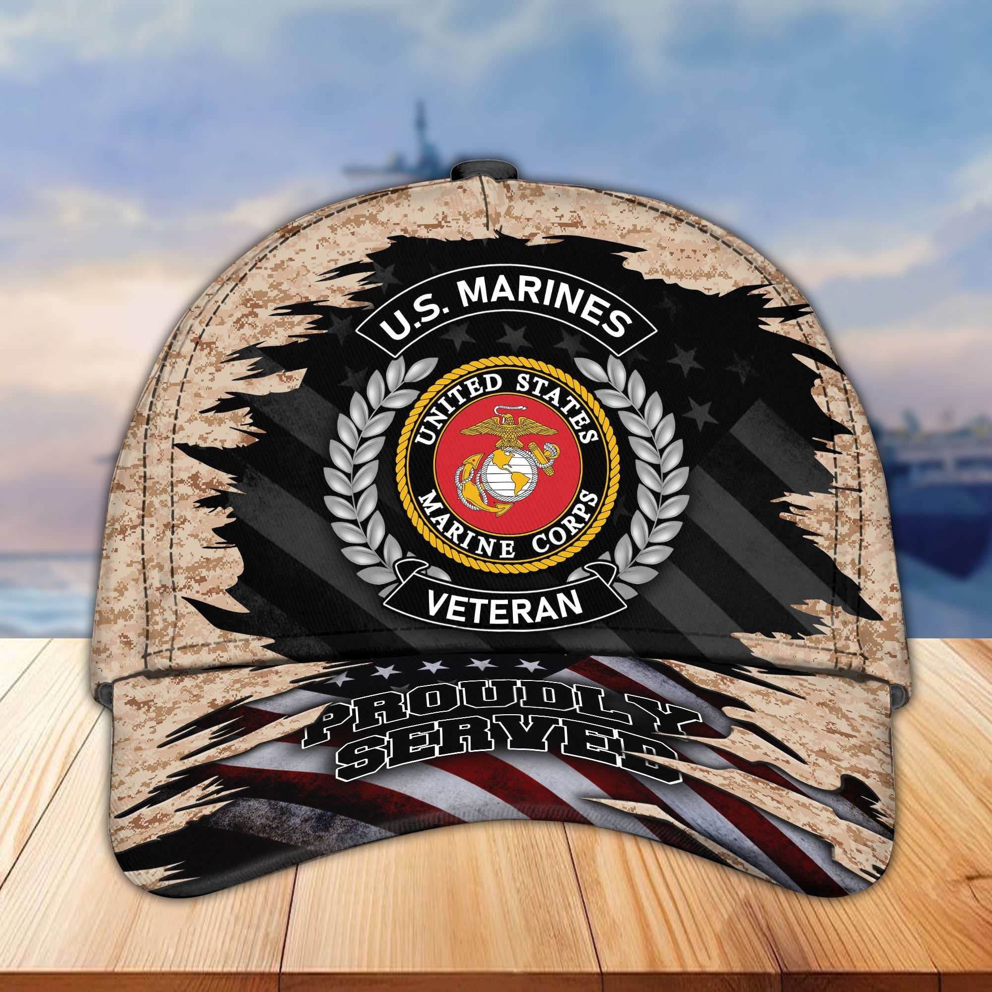 Premium US Veterans Cap, Gifts For Dad, For Husband Veteran APHN070812